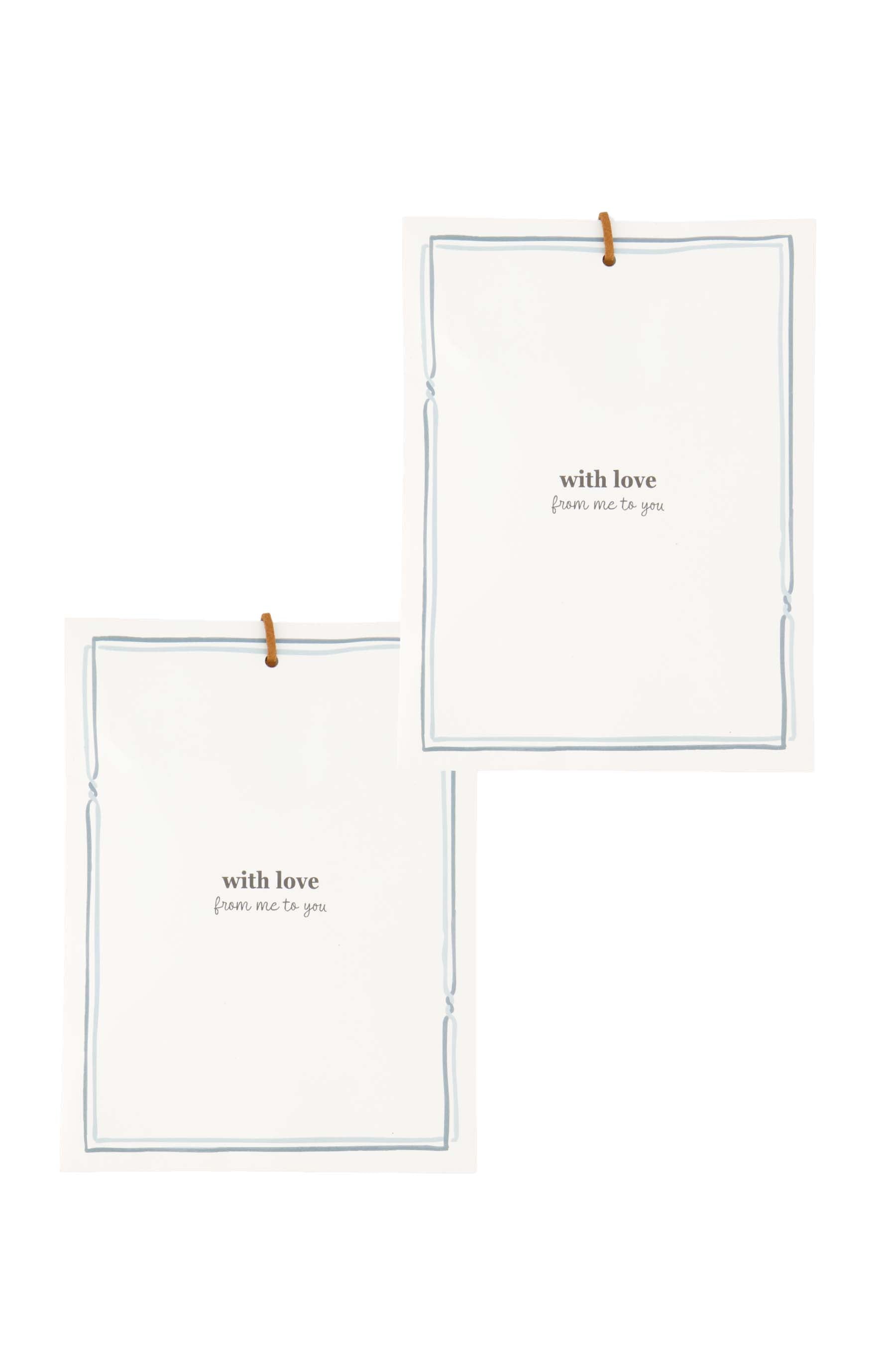 Zusss | Set of 2 scented sachets with love white / gold / blue