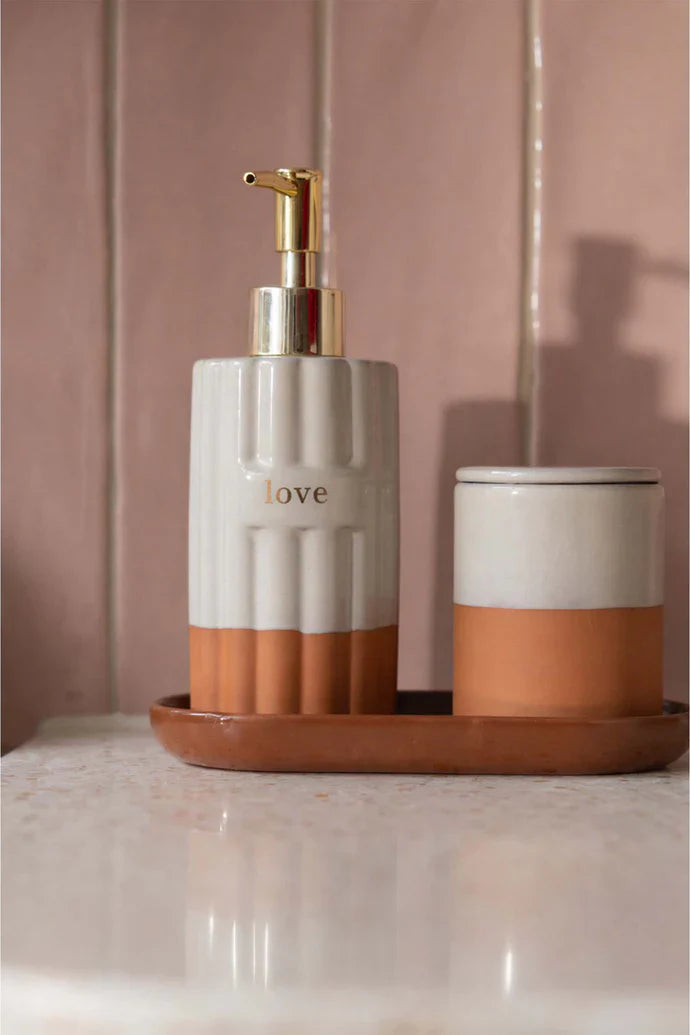 Zusss | Geurkaars l terracotta hartje off white