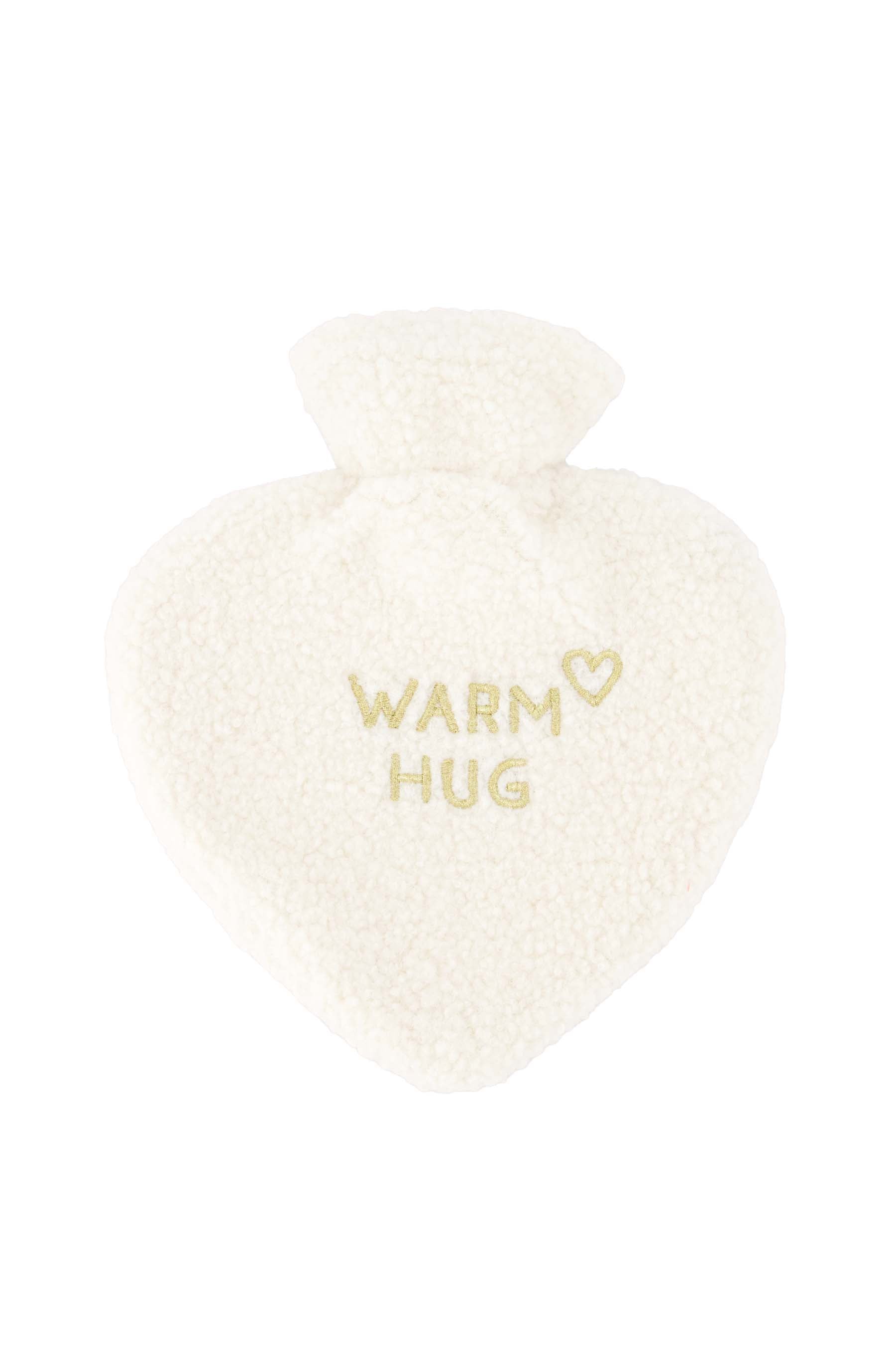 Zusss | Hot water bottle warm hug white / gold