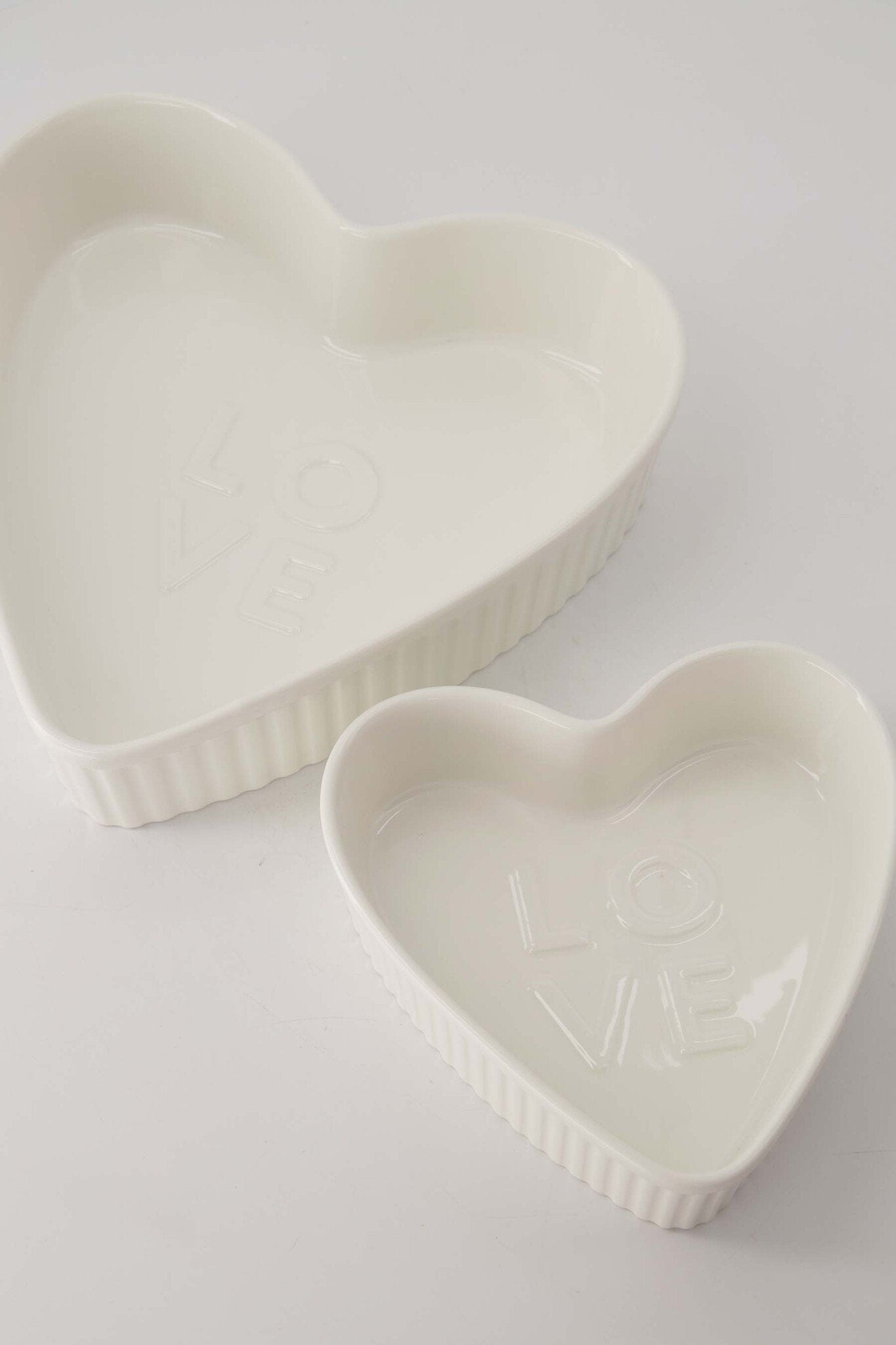 Zusss | Ovenschaal keramiek hartvorm love groot