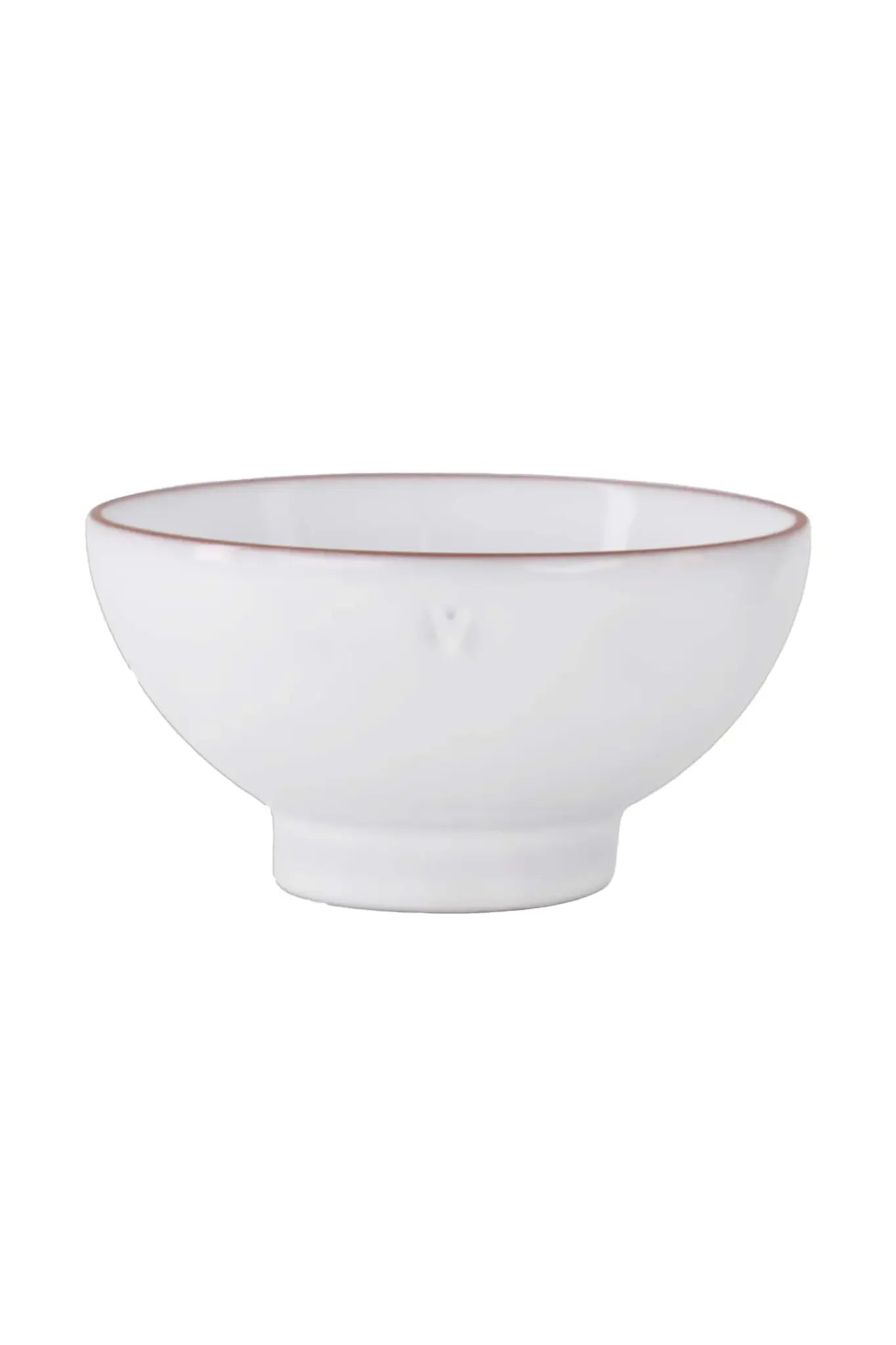 Zusss | Kom terracotta hartje wit