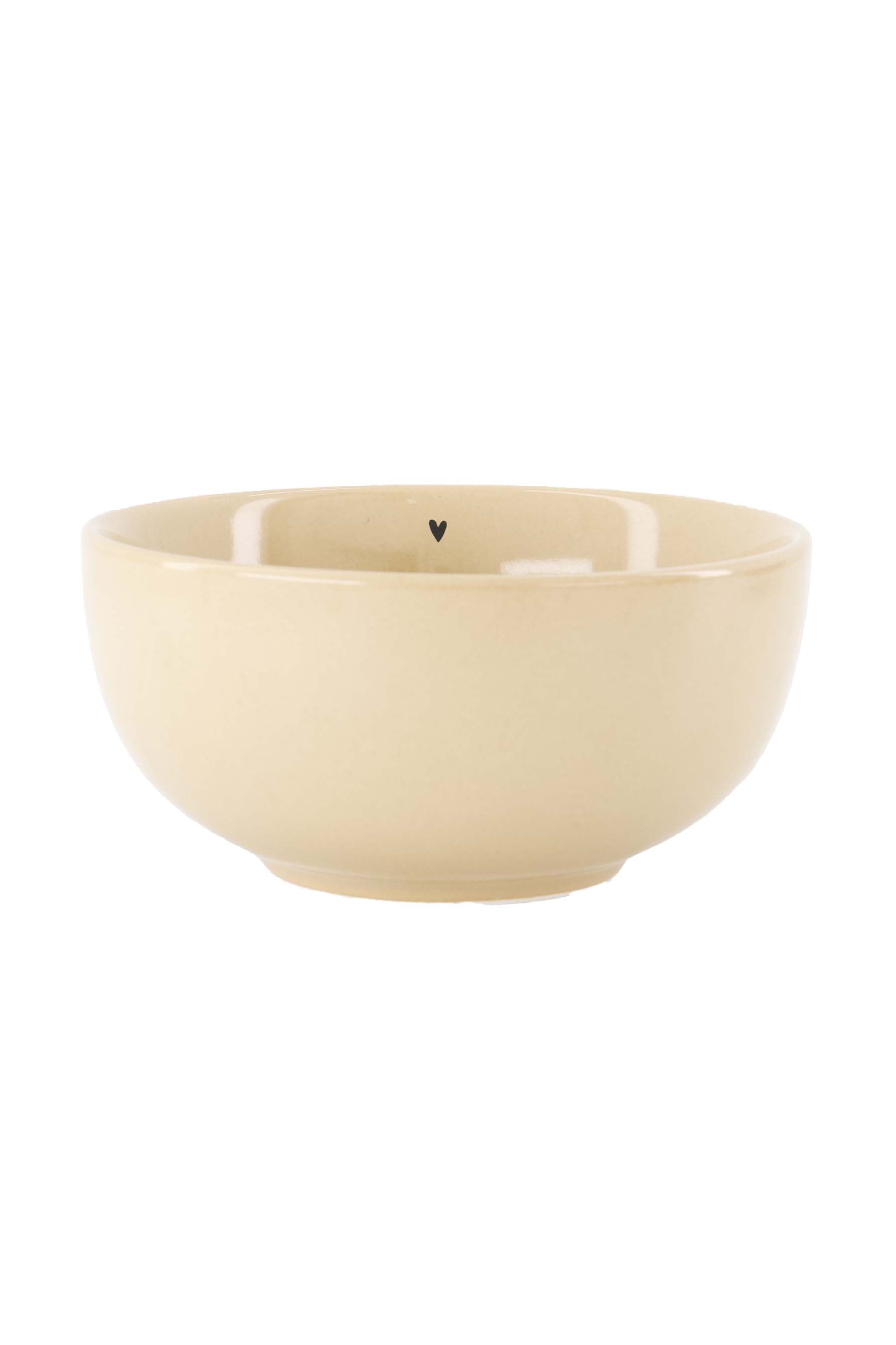 Zusss | Bowl heart sand / black