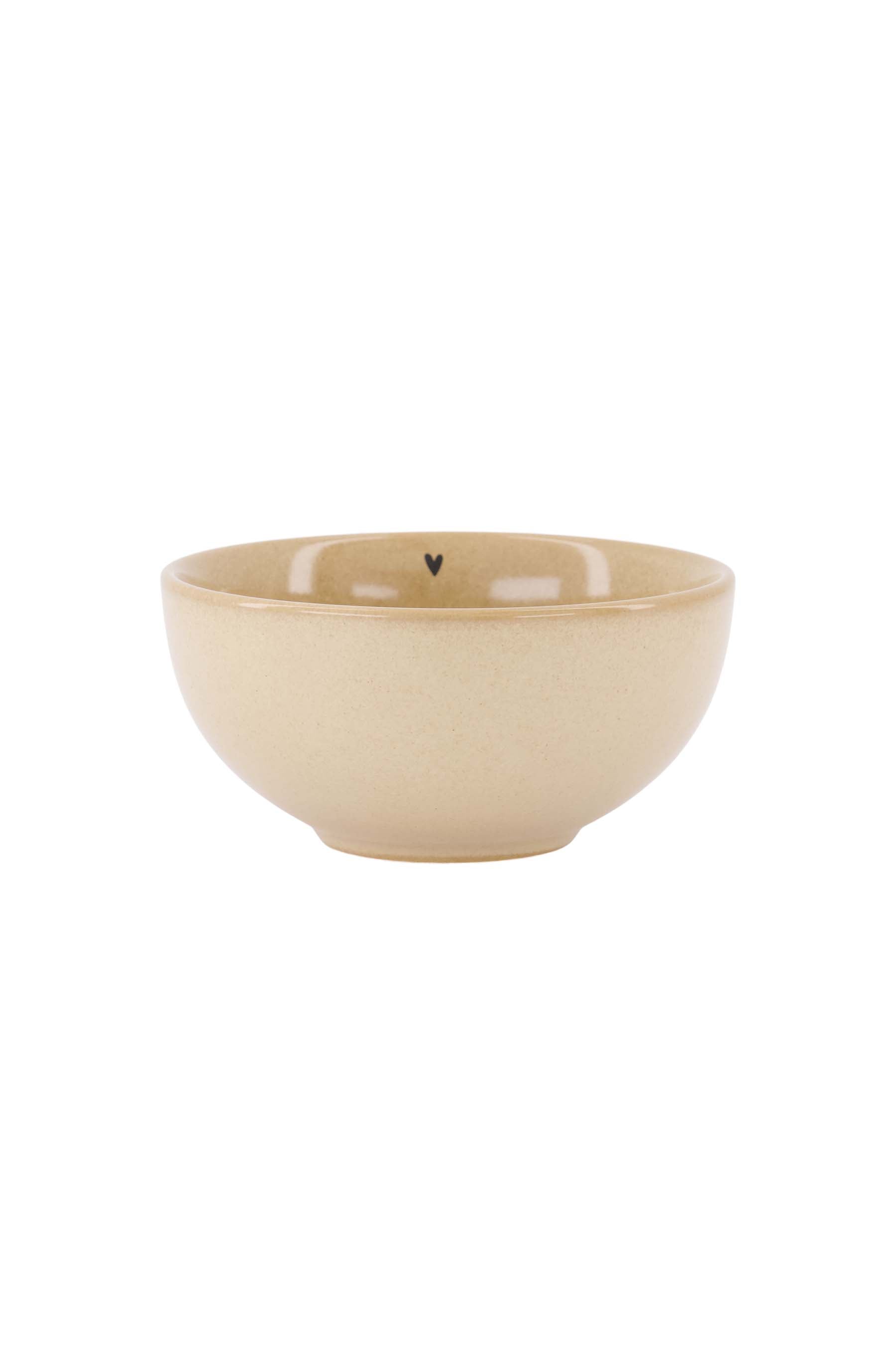 Zusss | Small bowl heart sand / black