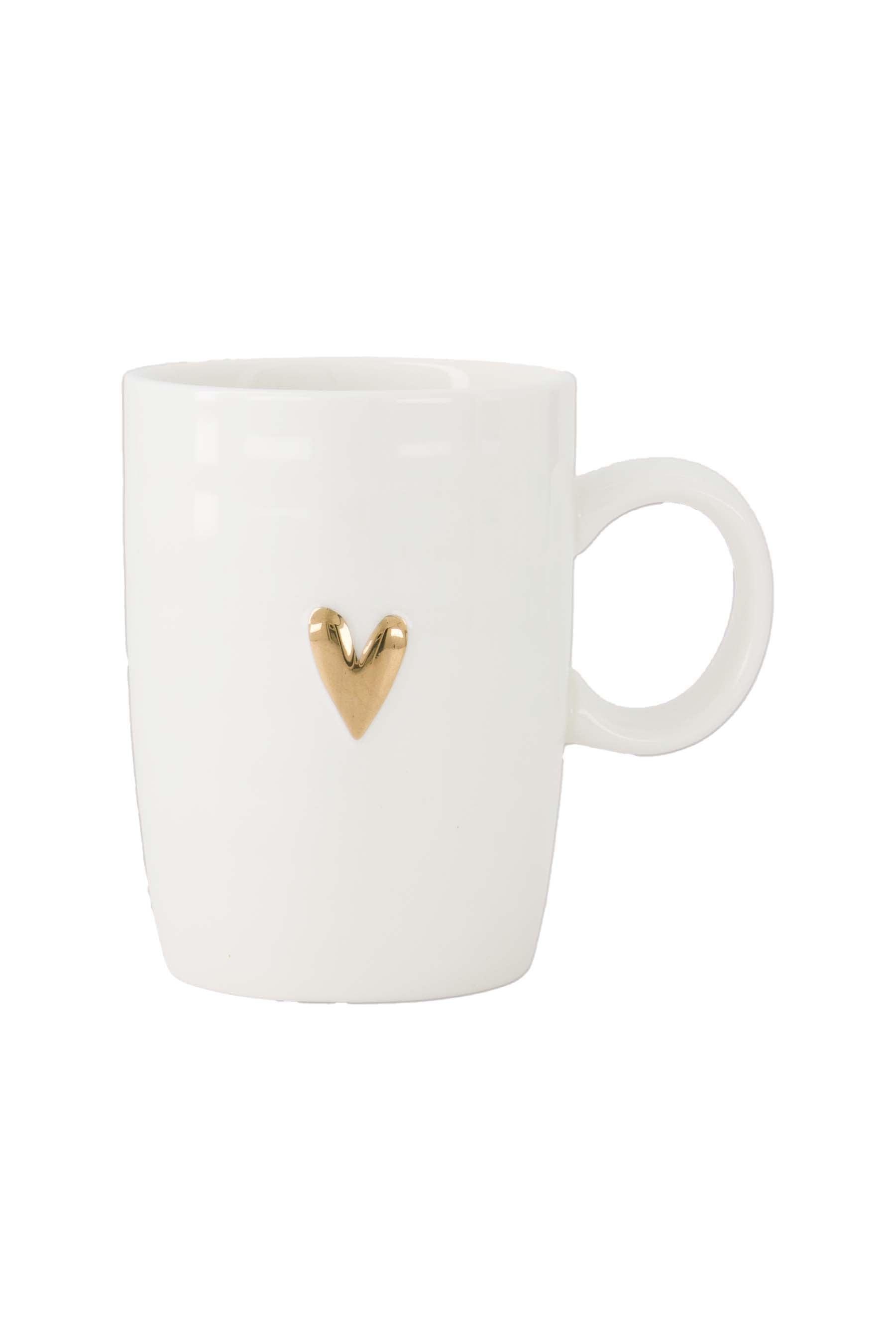 Zusss | Tea mug heart white/gold white / gold