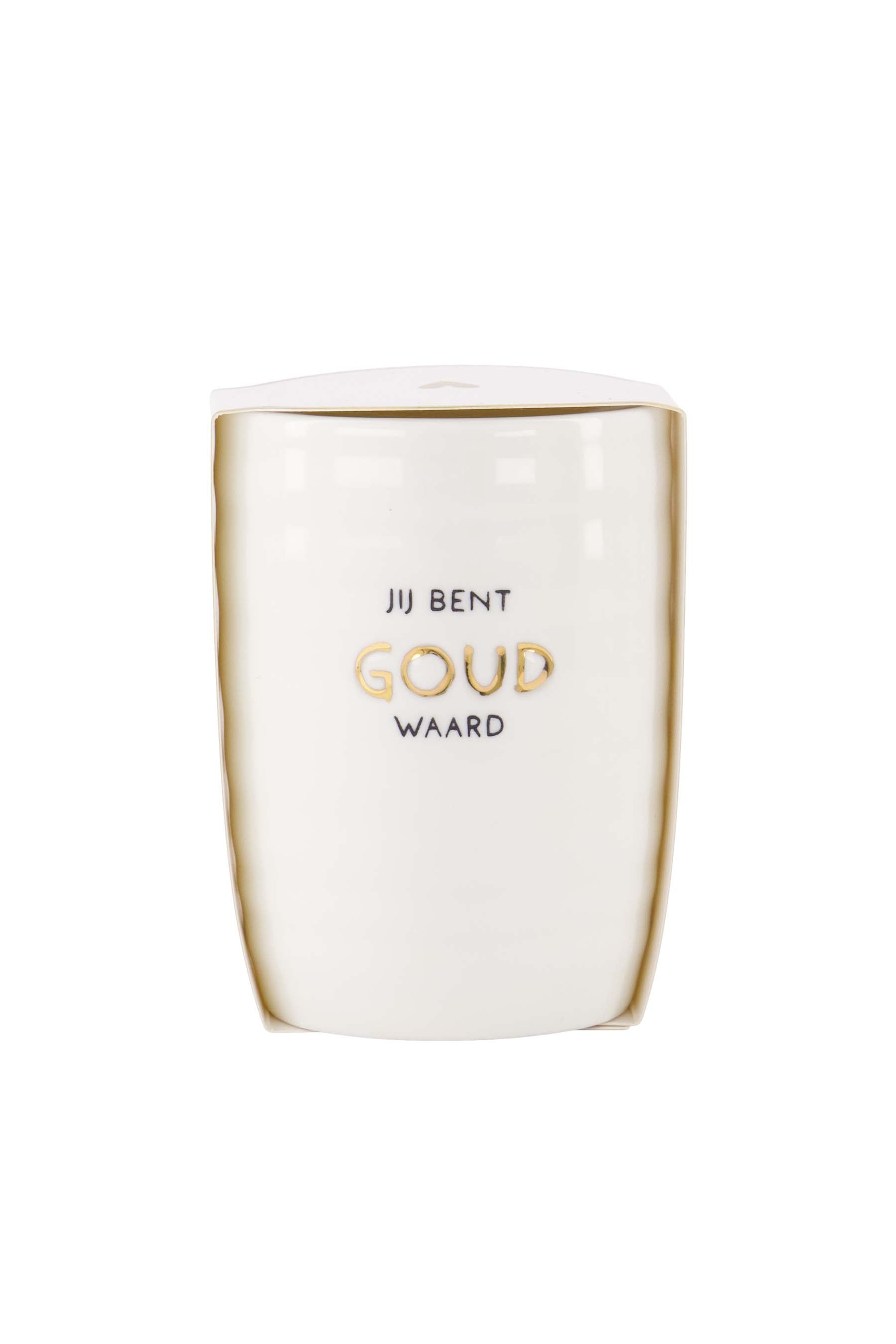 Zusss | Coffee mug jij bent goud waard white / gold