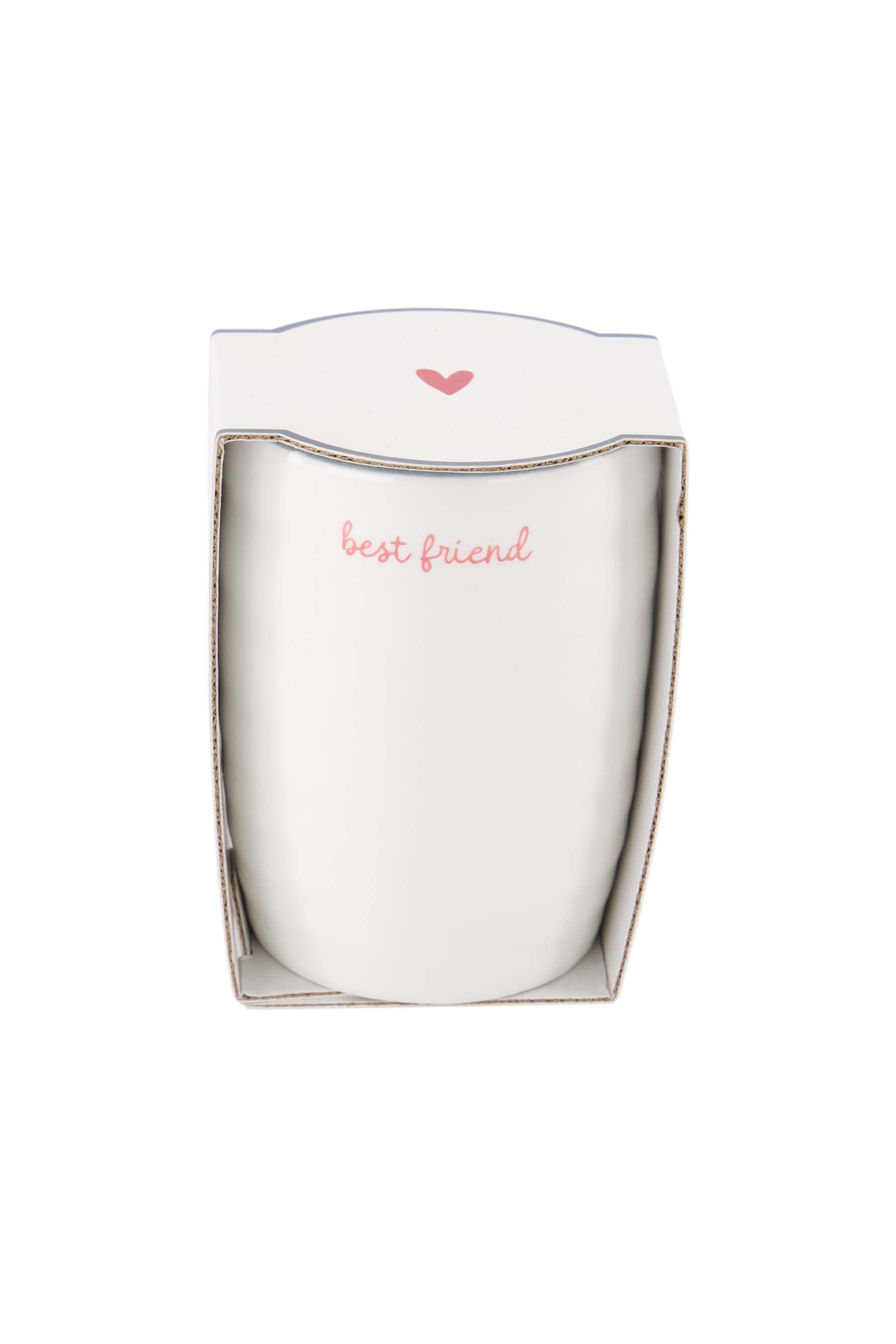 Zusss | Coffee mug best friend white / dark pink