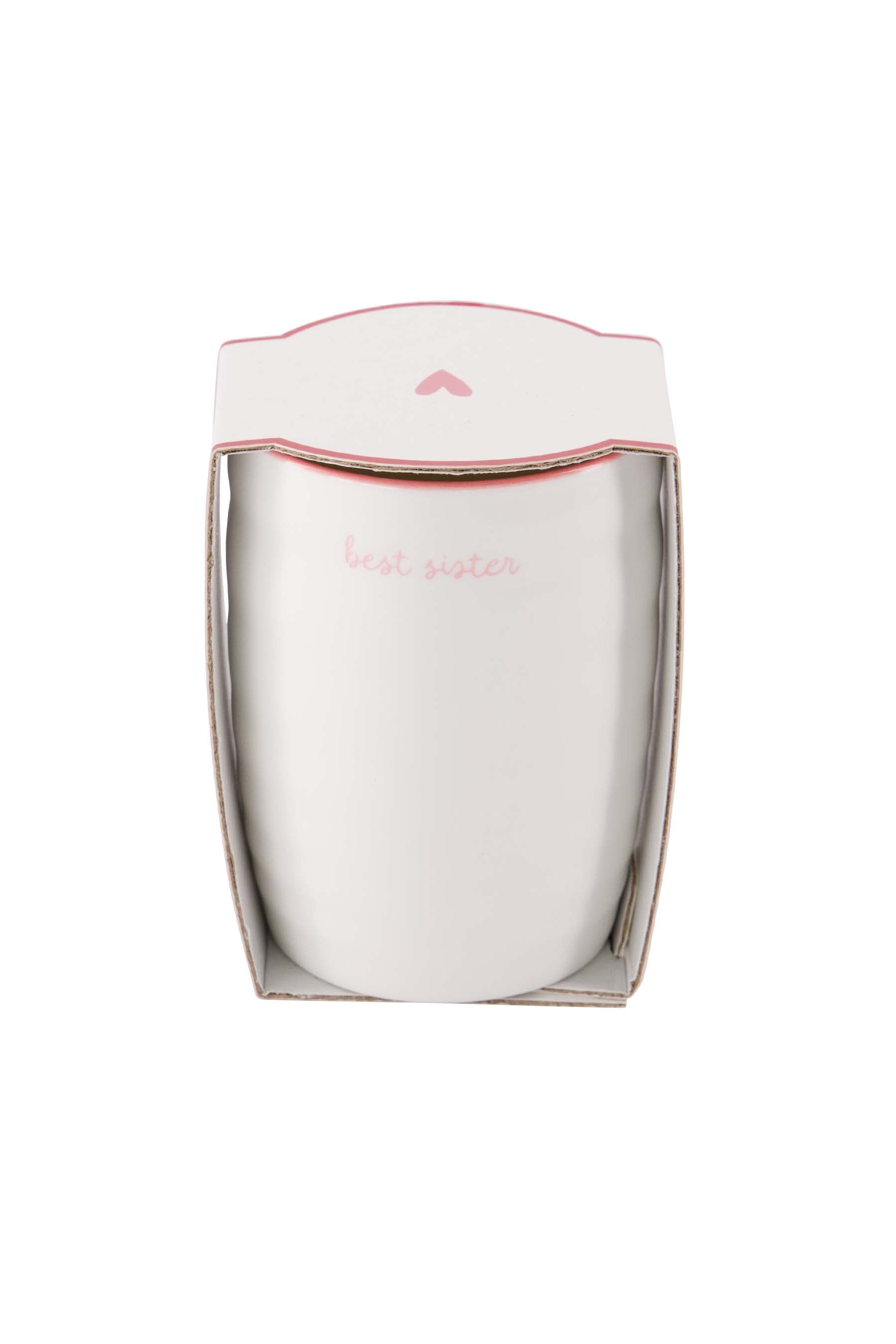 Zusss | Coffee mug best sister white / light pink