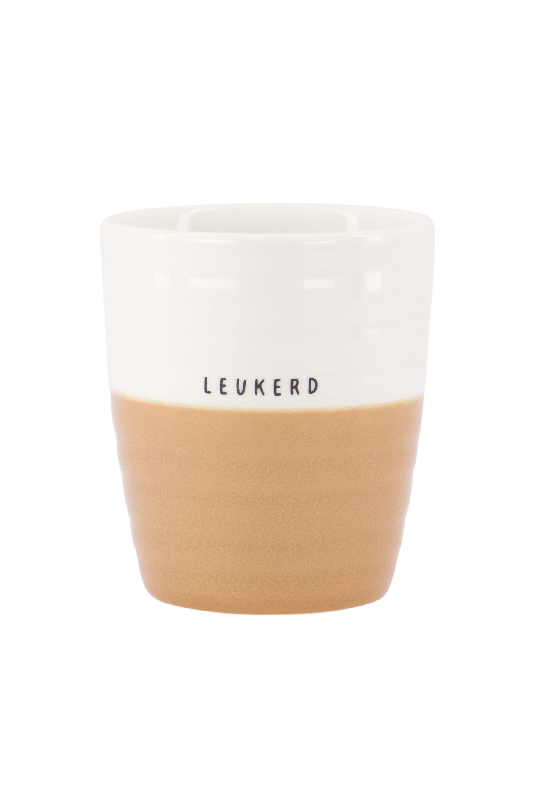 Zusss | Coffee mug leukerd white / camel