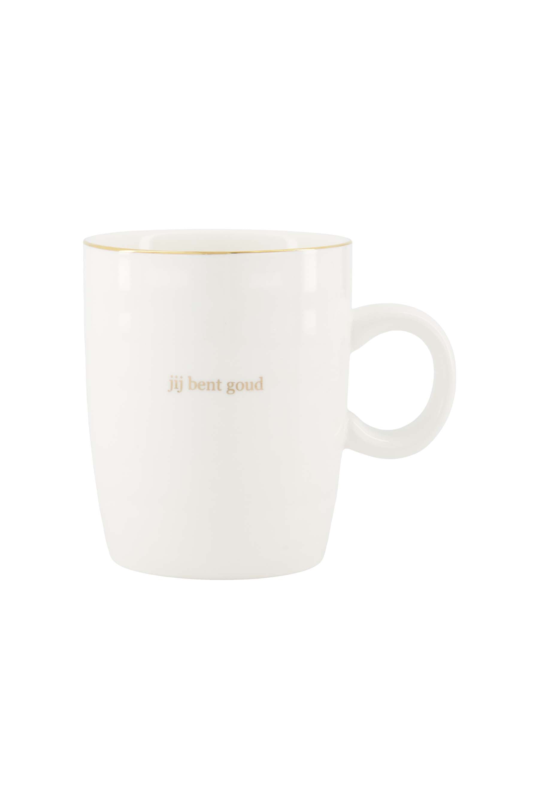 Zusss | Tea mug jij bent goud white / gold