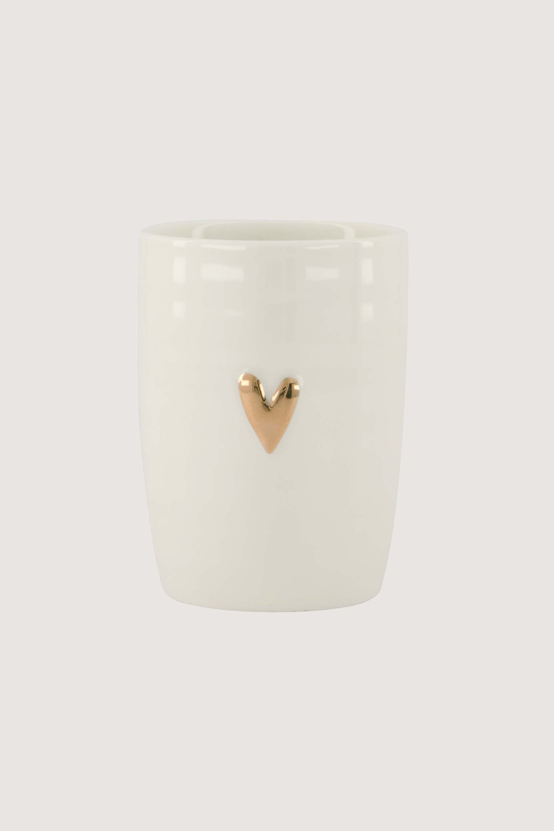 Zusss | Coffee mug heart white / gold white / gold