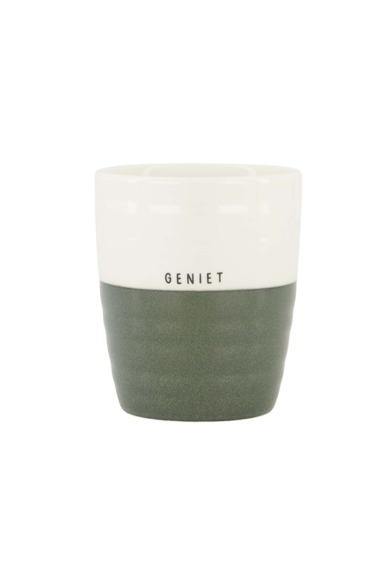 Zusss | Koffiemok geniet wit/groen