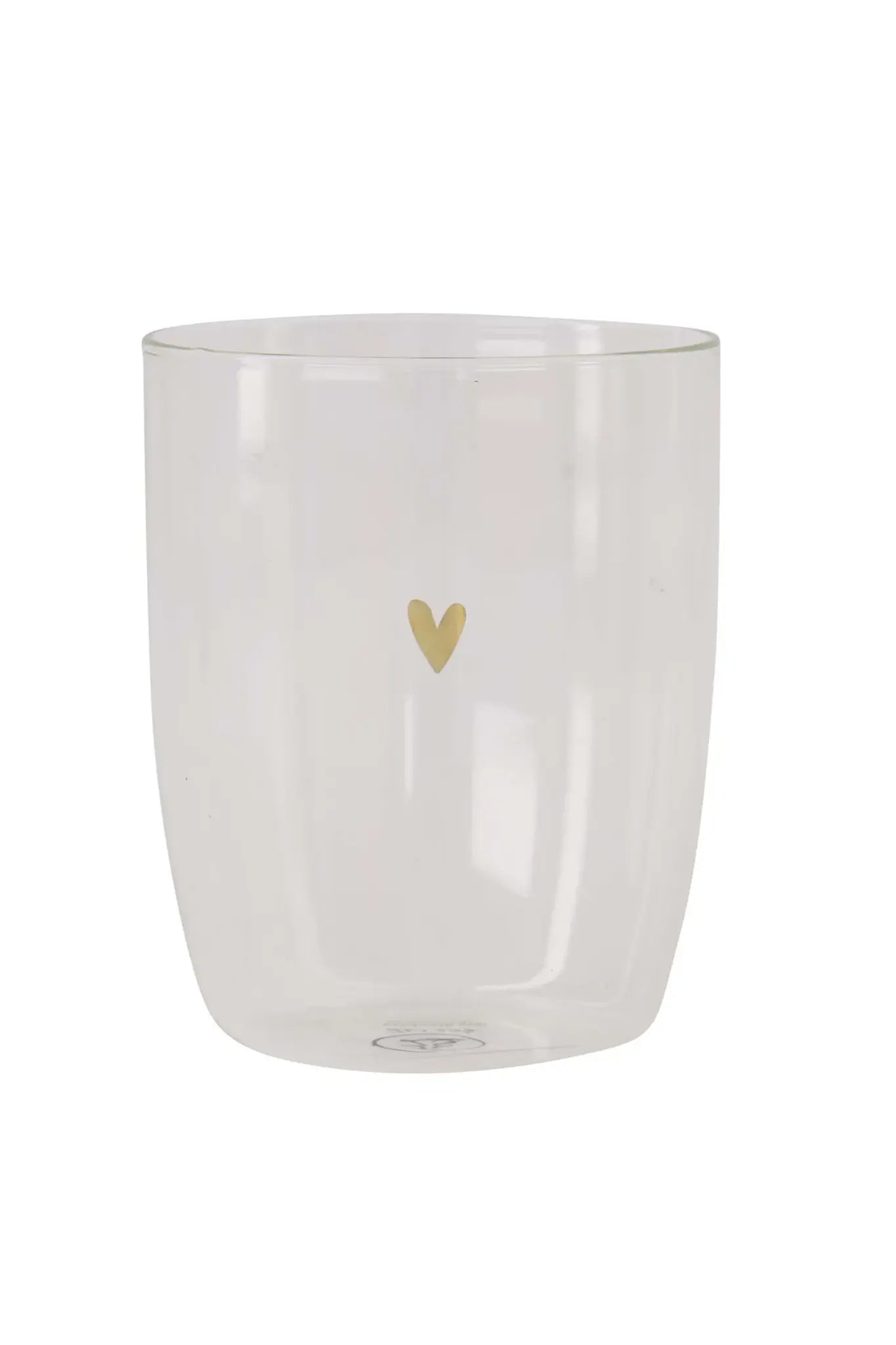 Zusss | Drinkglas hartje transparant