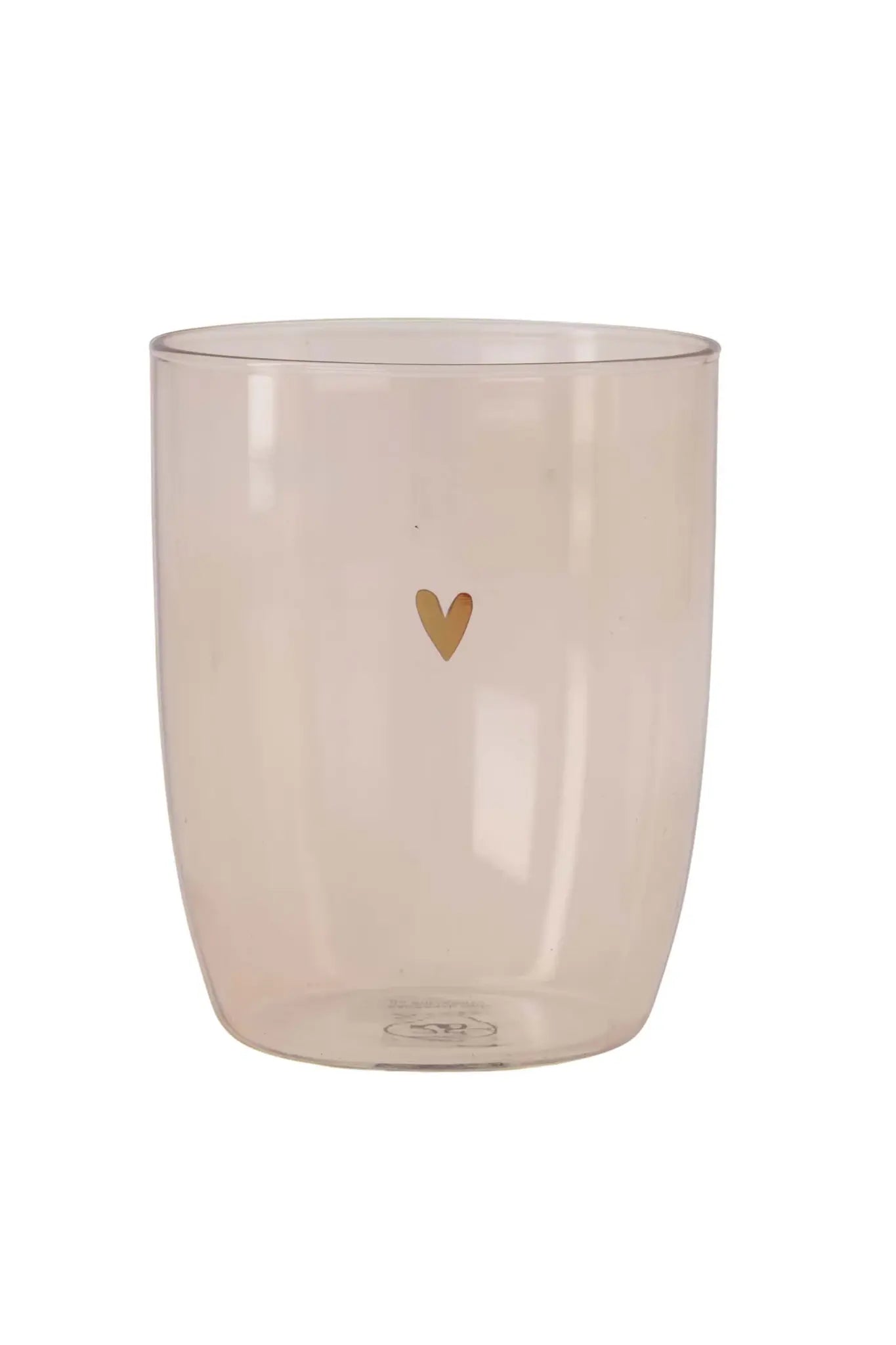 Zusss | Drinkglas hartje roze