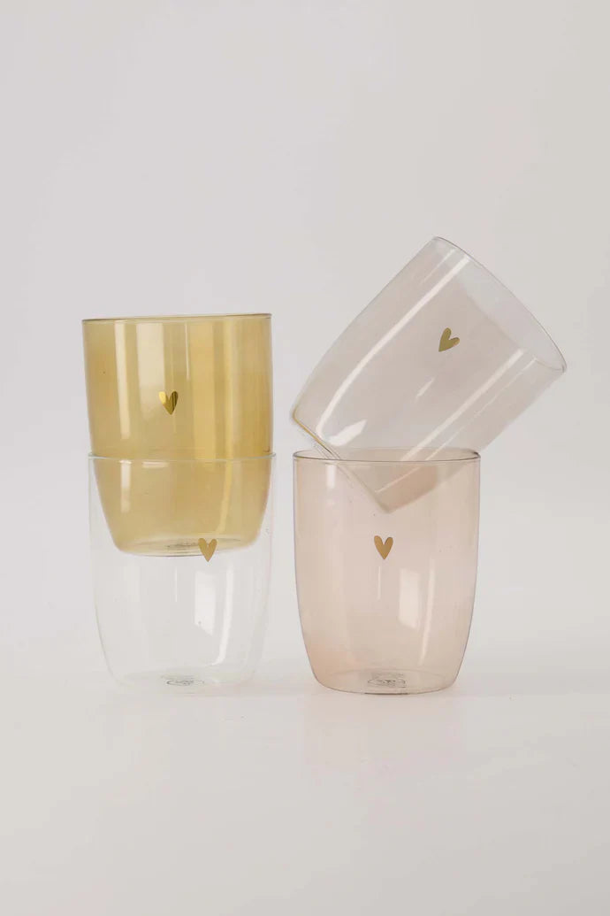Zusss | Drinkglas hartje transparant