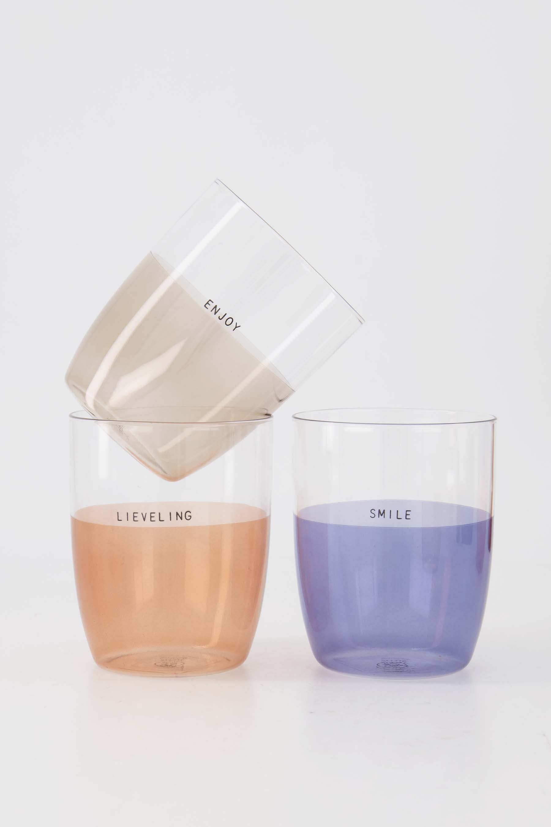 Zusss | Drinkglas enjoy zand