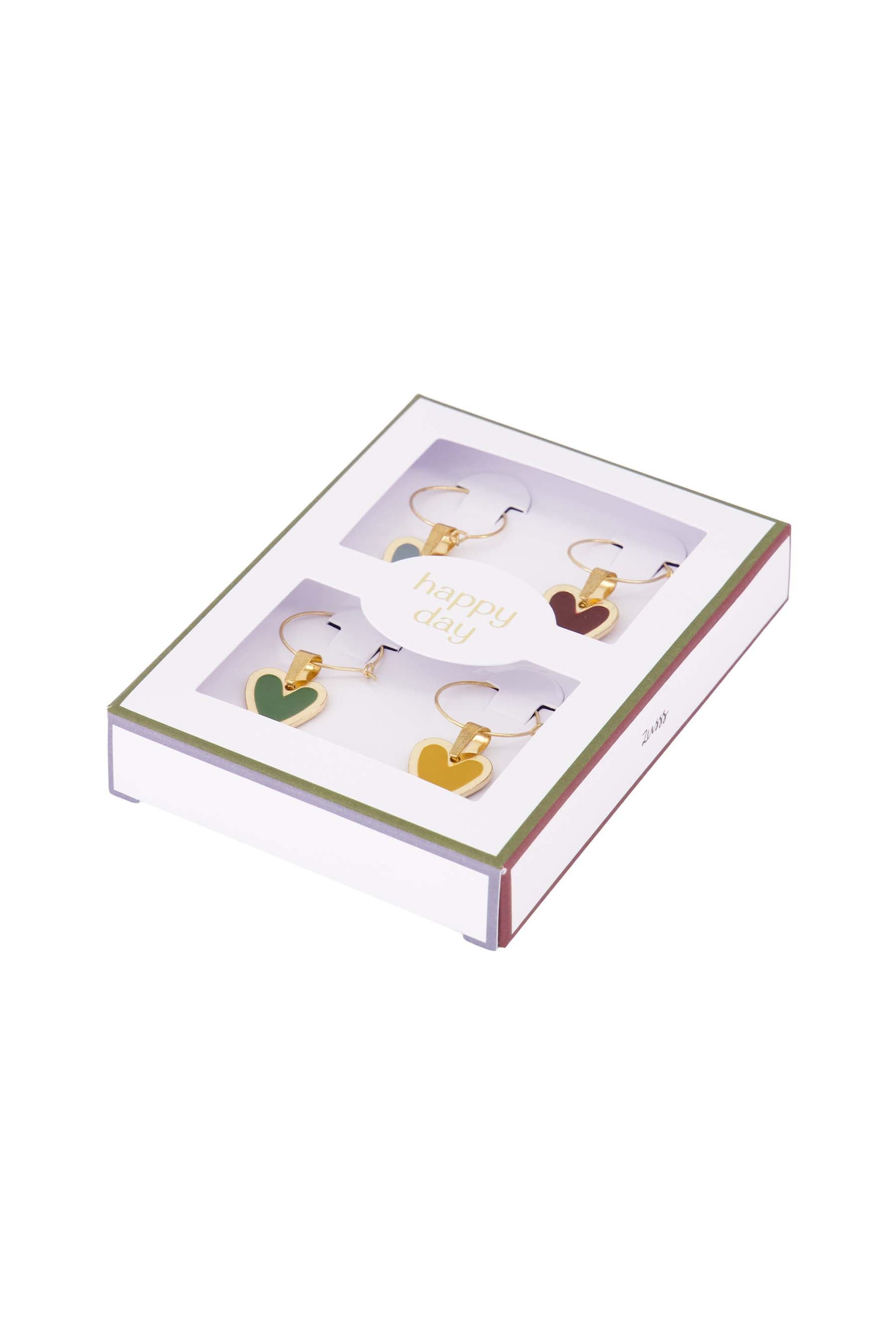 Zusss | Wine glass charms happy day multicolor
