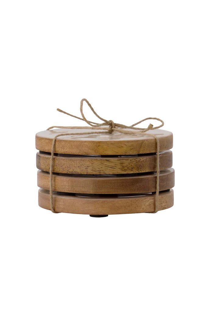 Zusss | Onderzetters parelmoer hartje set 4st