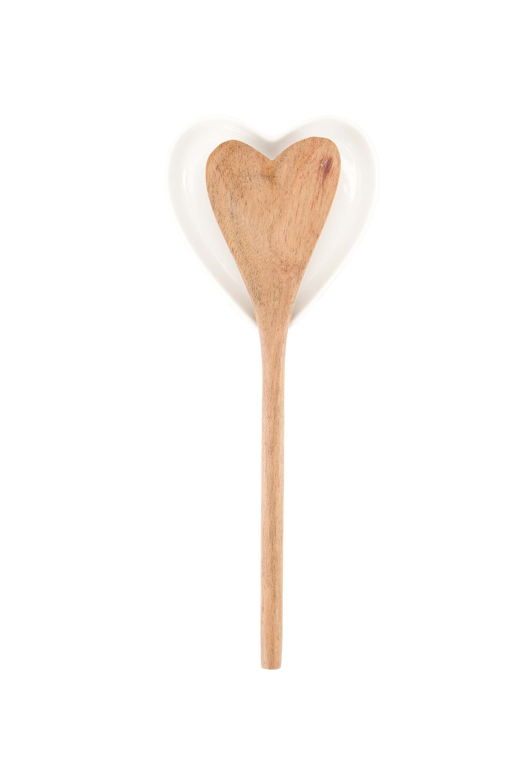 Zusss | Spoon holder heart shape white