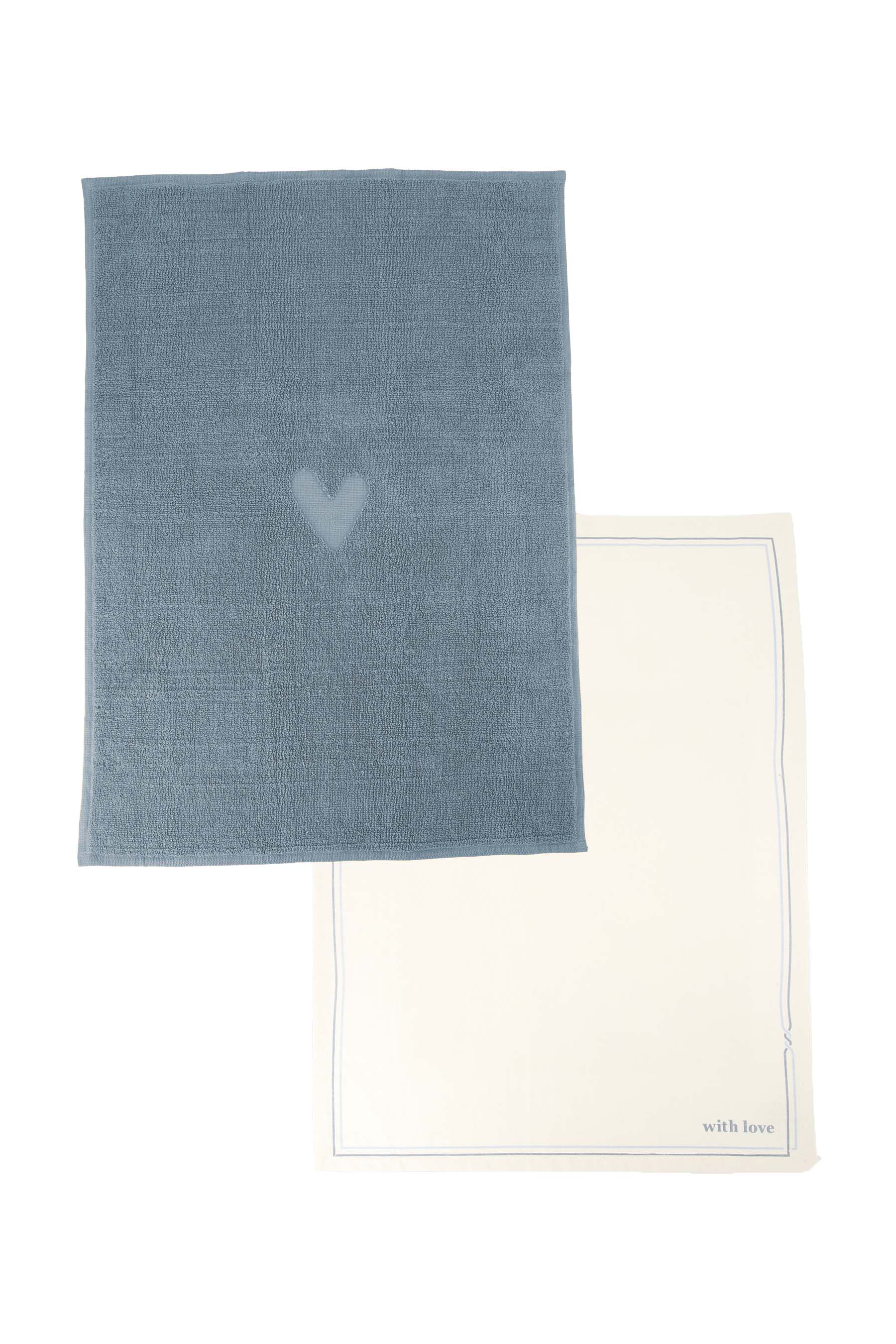Zusss | Kitchen set with love white / ash blue