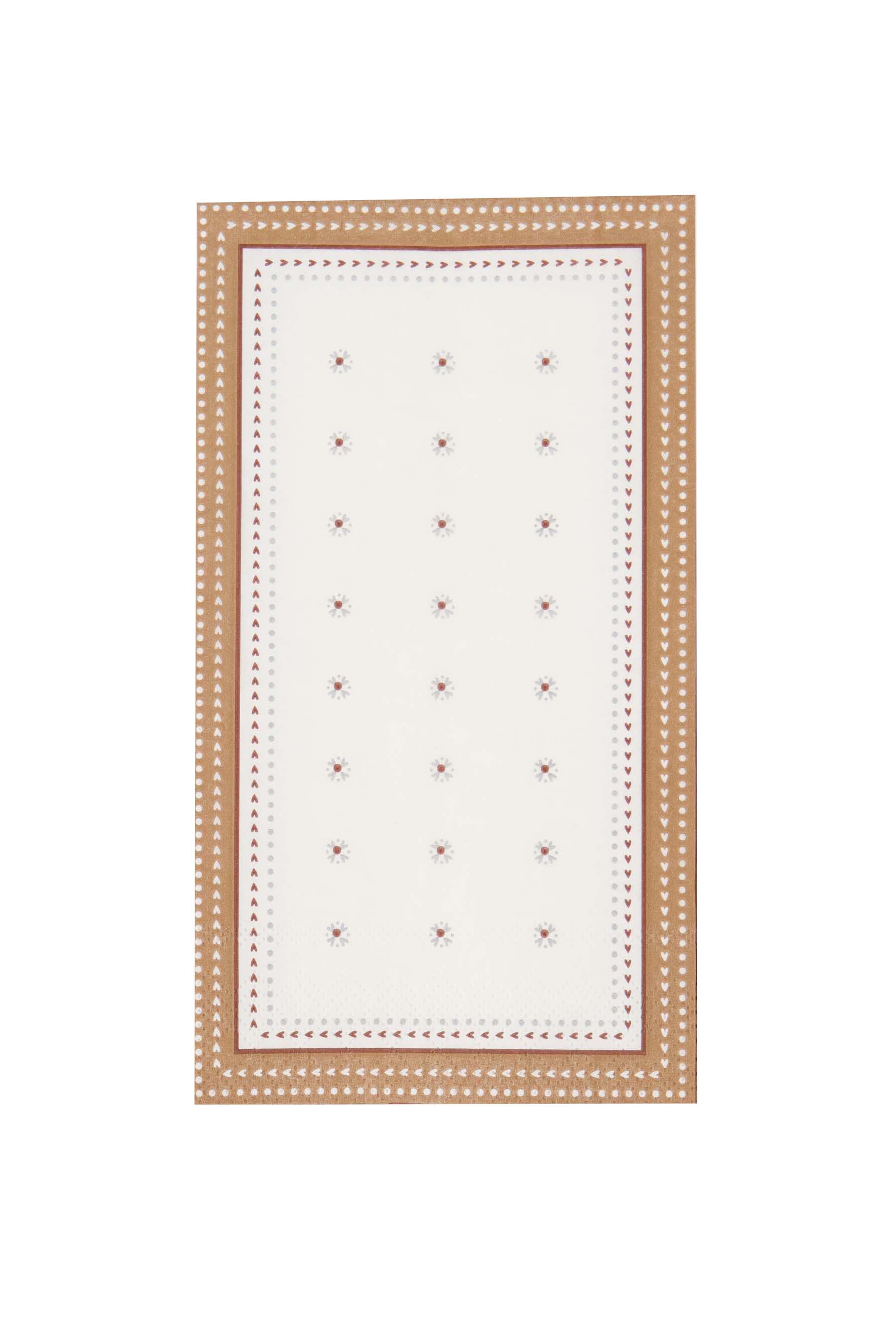 Zusss | Napkins rectangle hearts multicolor