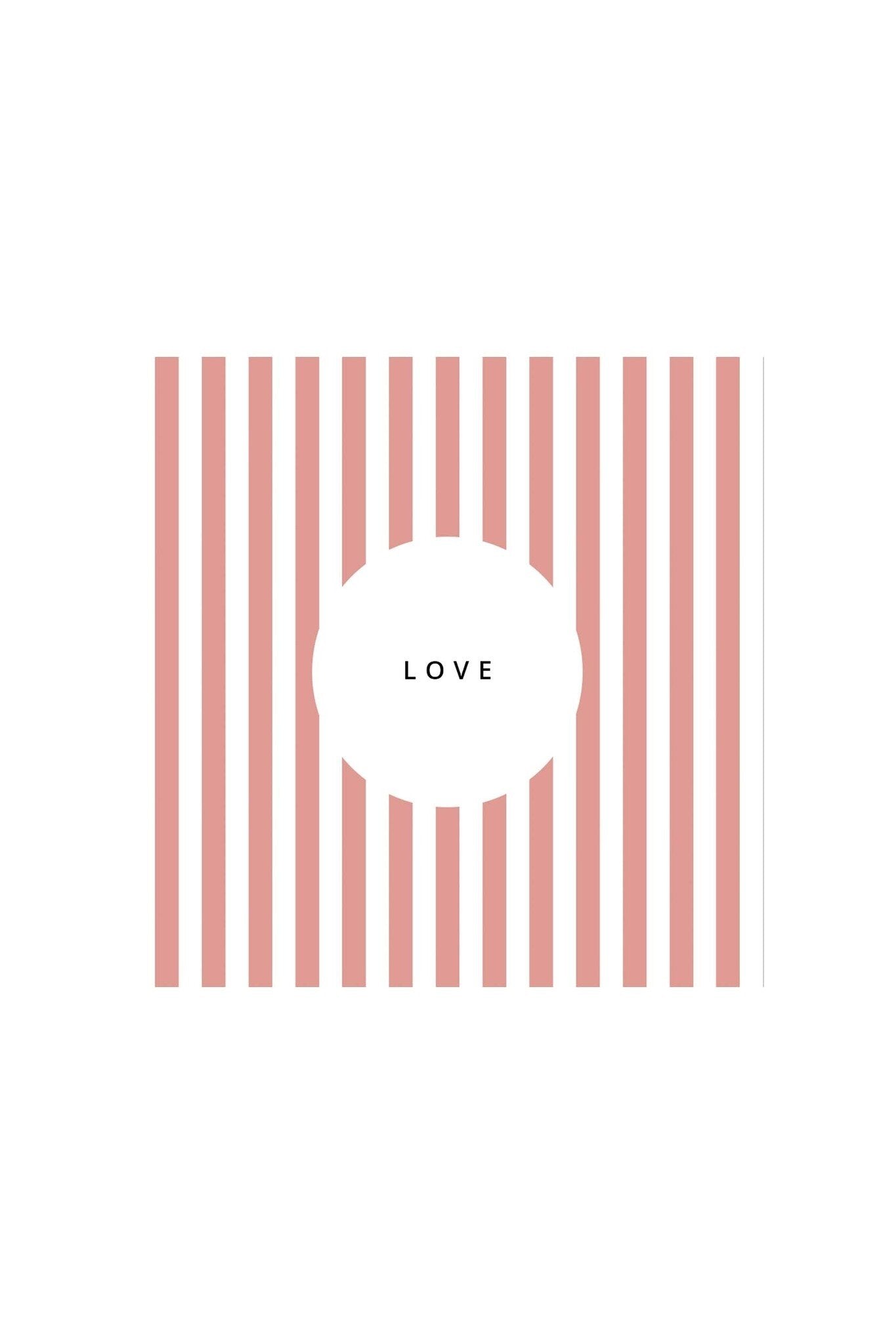 Zusss | Servetten Love streep 12.5x12.5 cm
