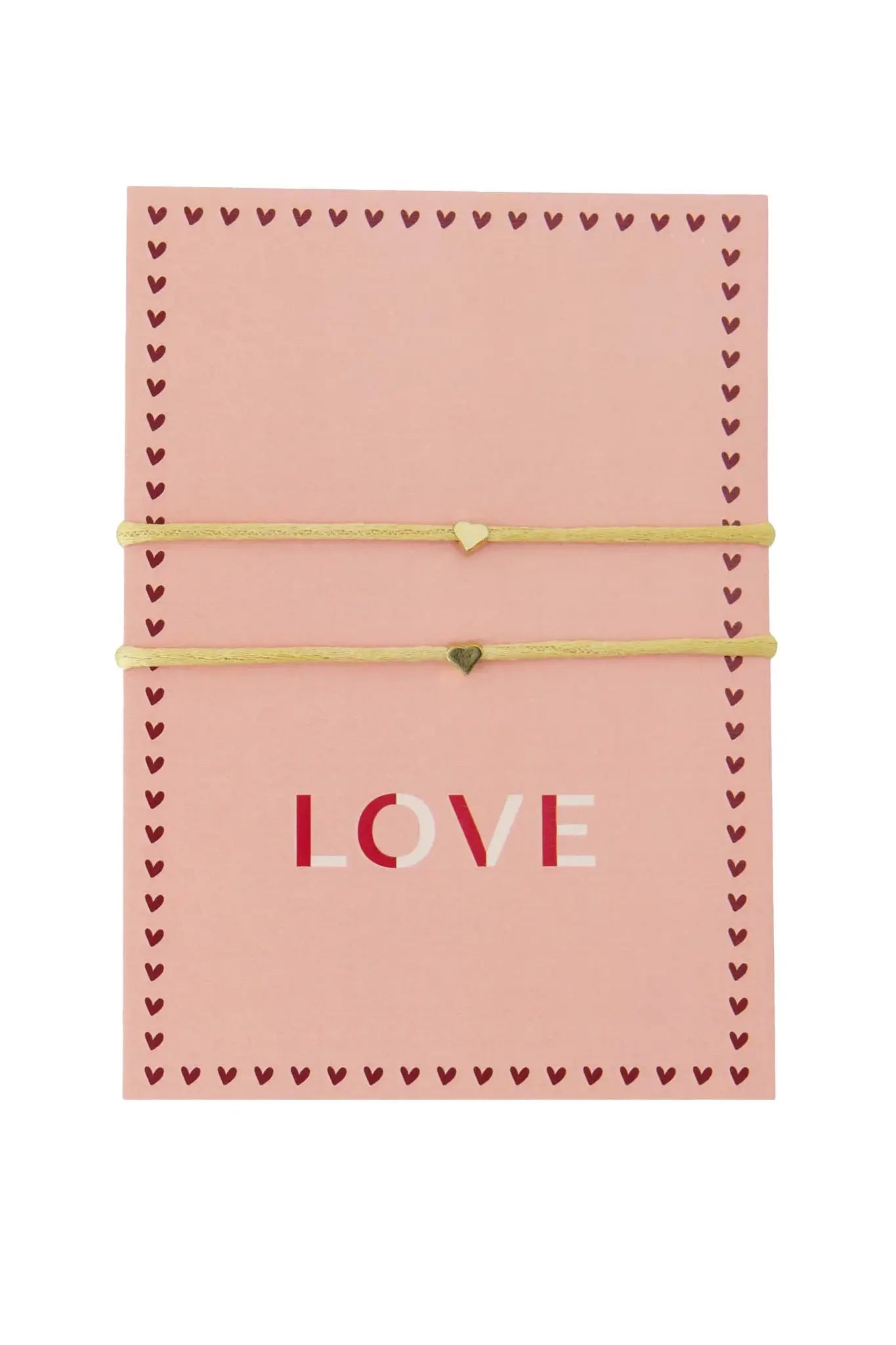 Zusss | Ansichtkaart vriendschapsarmbandjes love
