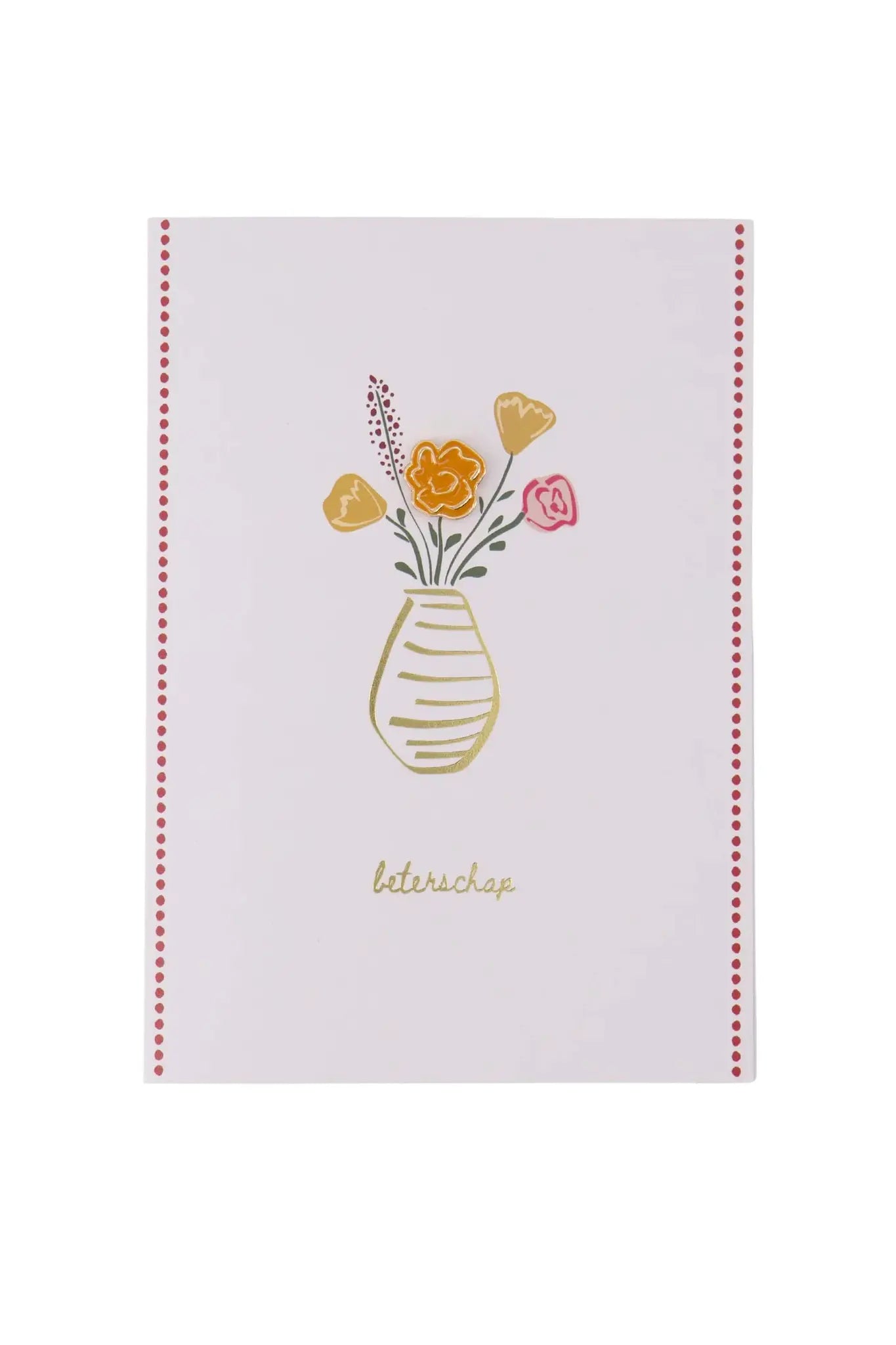 Zusss | Wenskaart broche beterschap