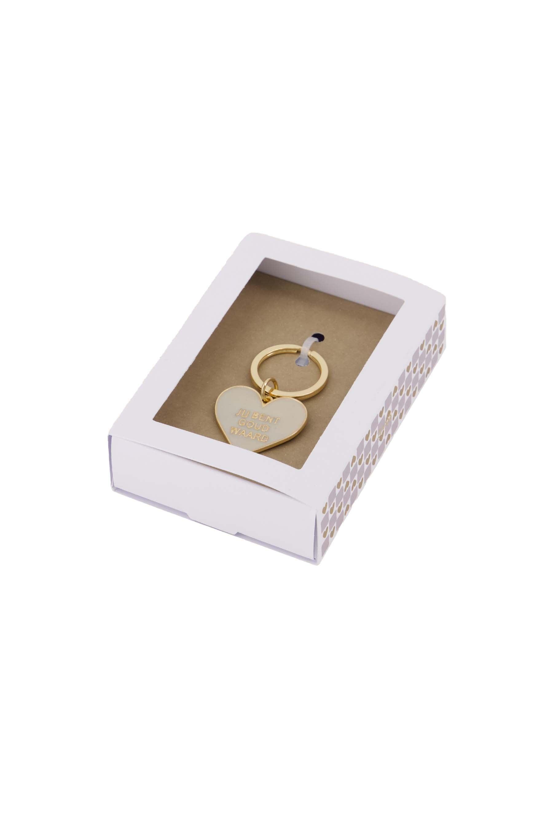 Zusss | Keychain in giftbox jij bent goud waard multicolor