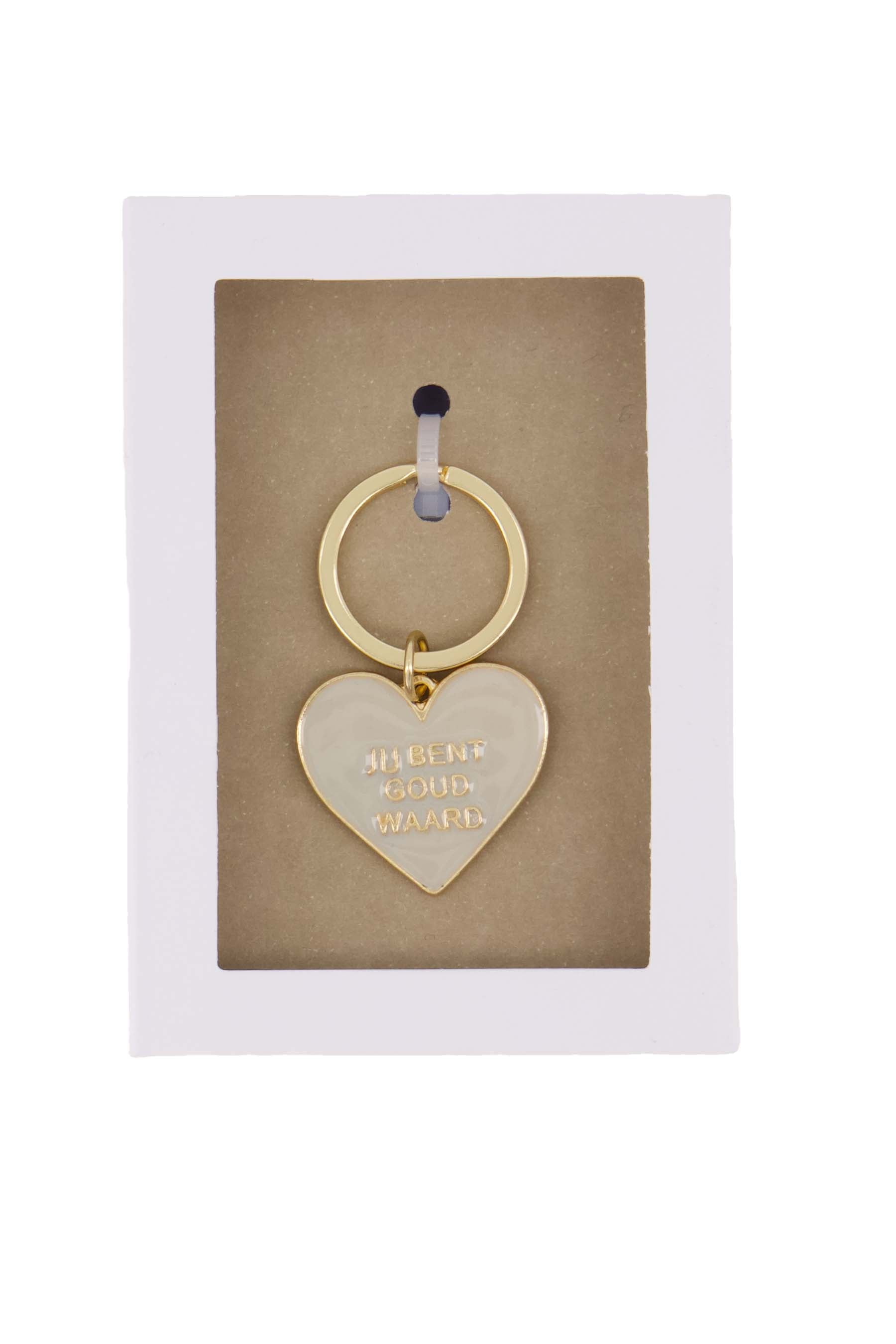 Zusss | Keychain in giftbox jij bent goud waard multicolor