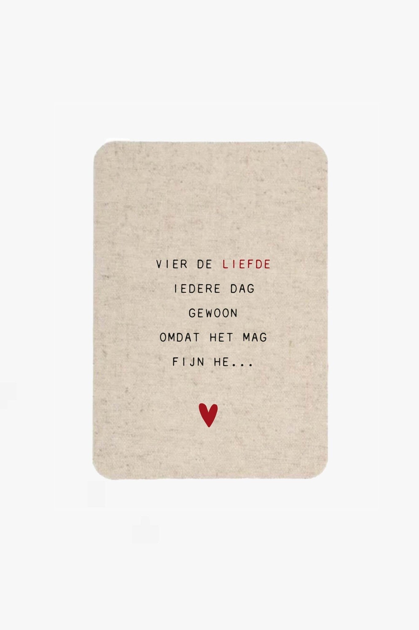 Zusss | Ansichtkaart vier de liefde zand