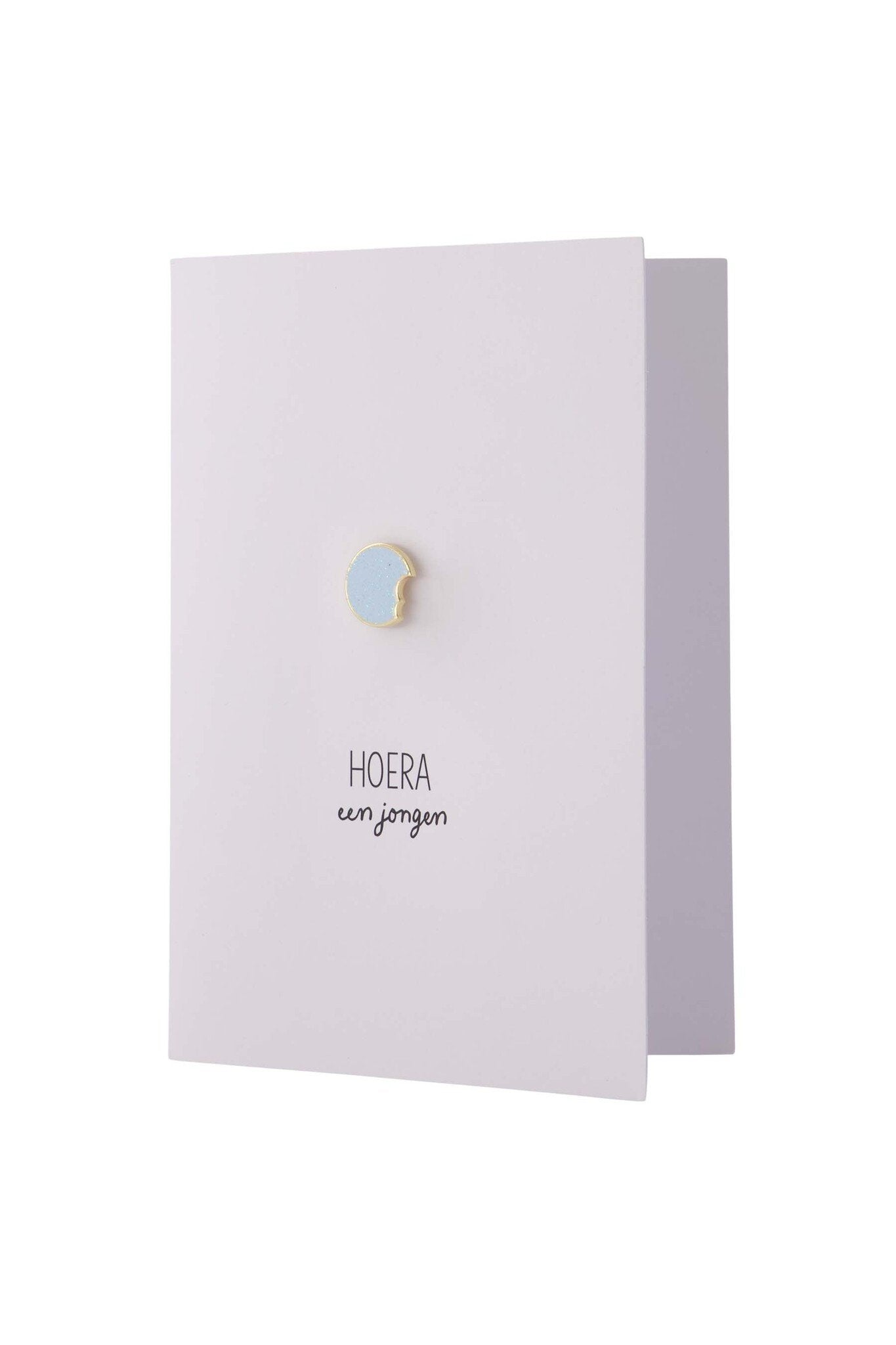 Zusss | Wenskaart broche hoera een jongen