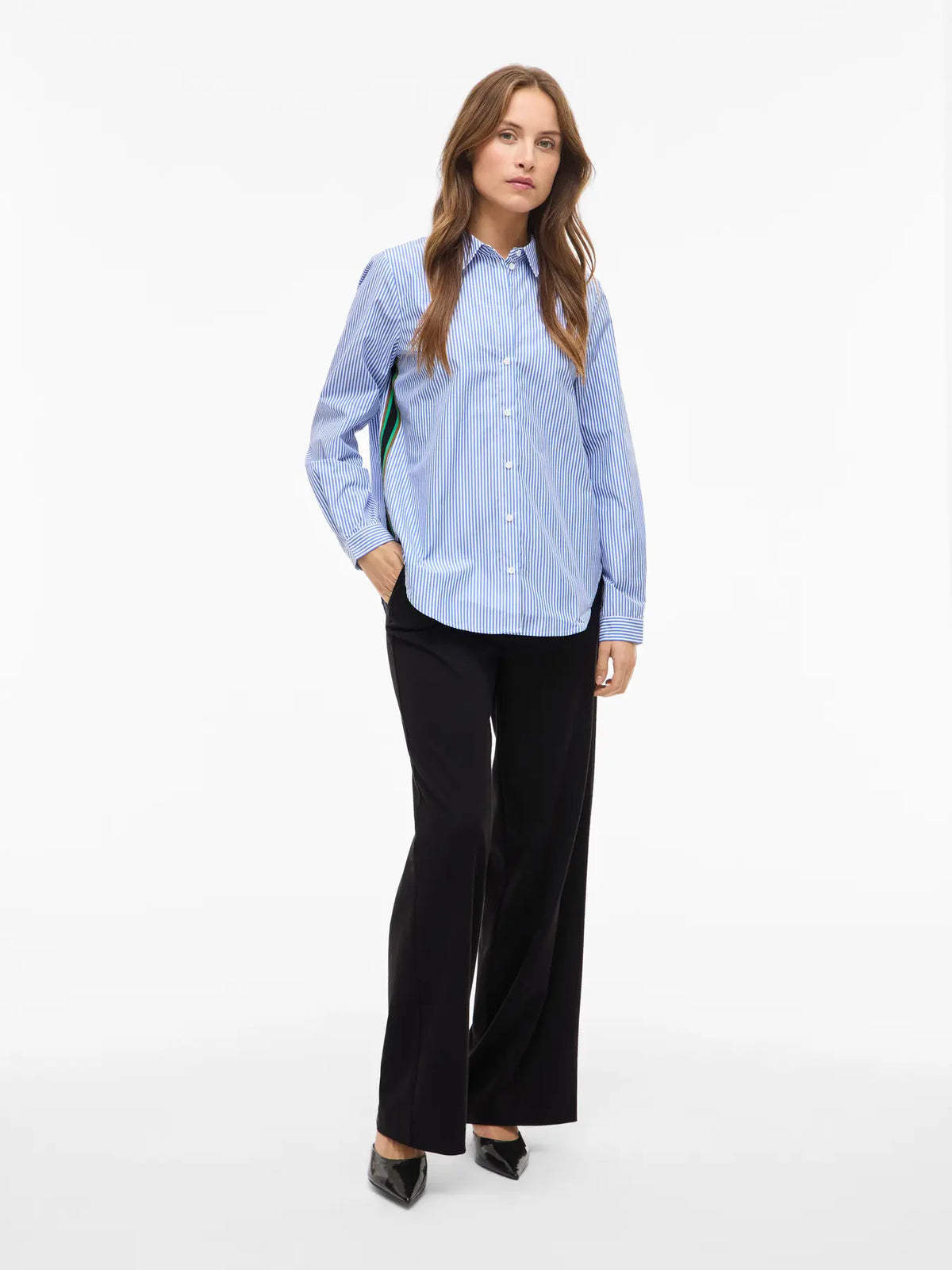 Vila | Blouse Doja met zijstreep
