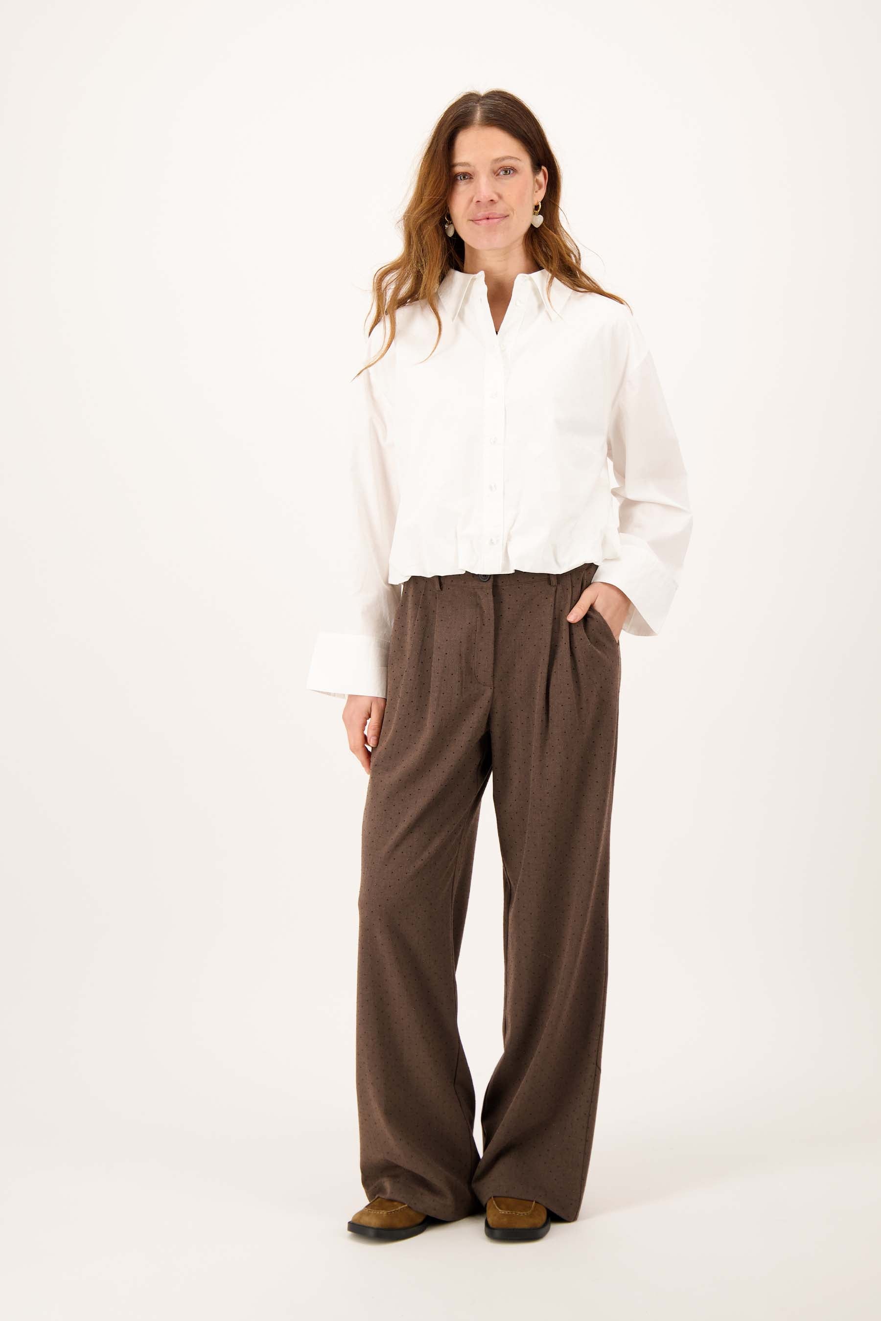 Zusss | Blouse balloon off white