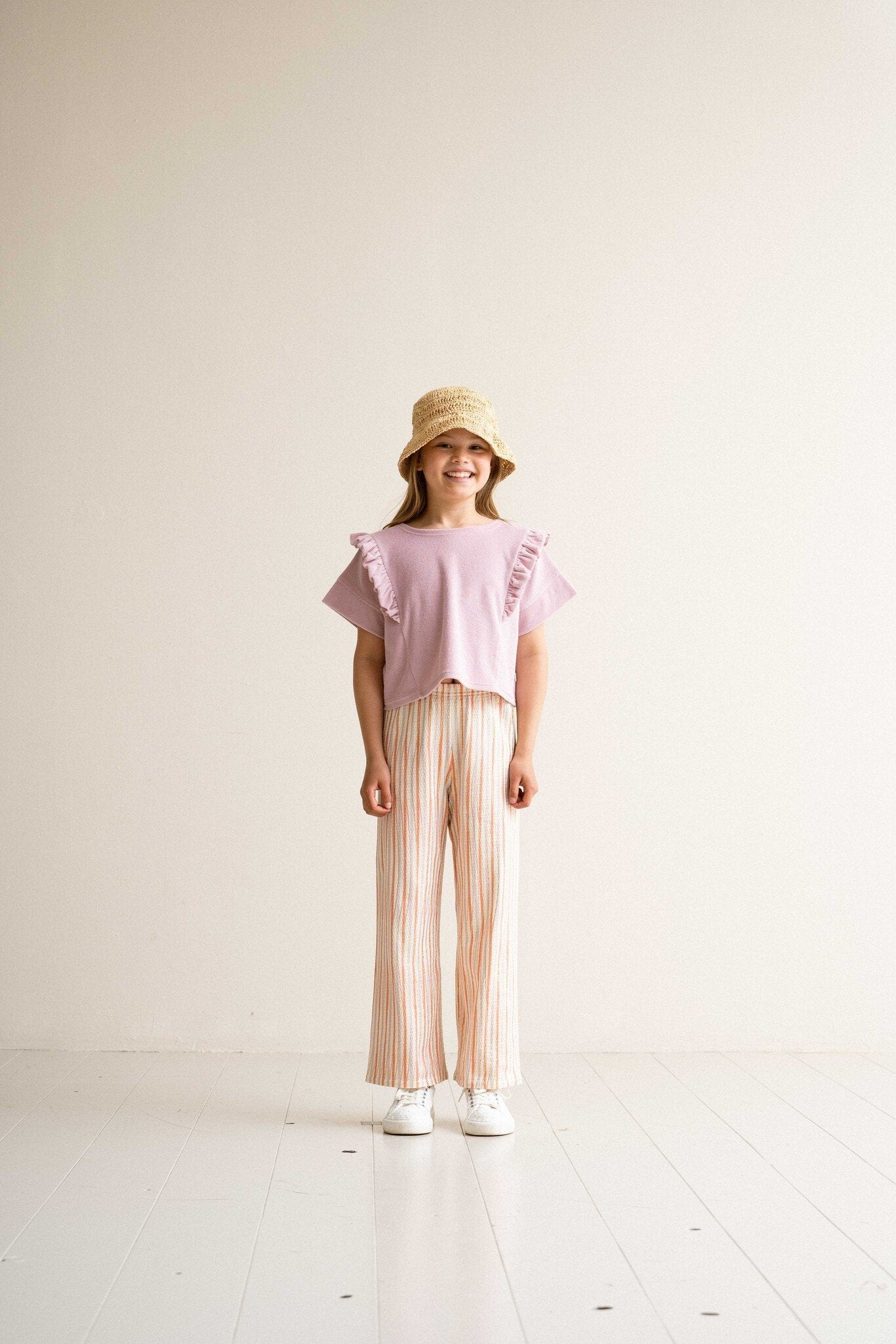 House of Jamie | Top ruffled rose lilac