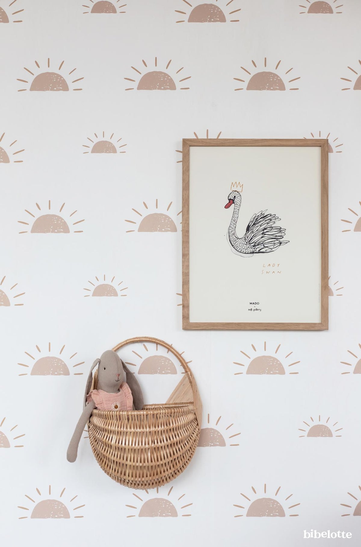 Bibelotte | Behang Ochtendgloren roze