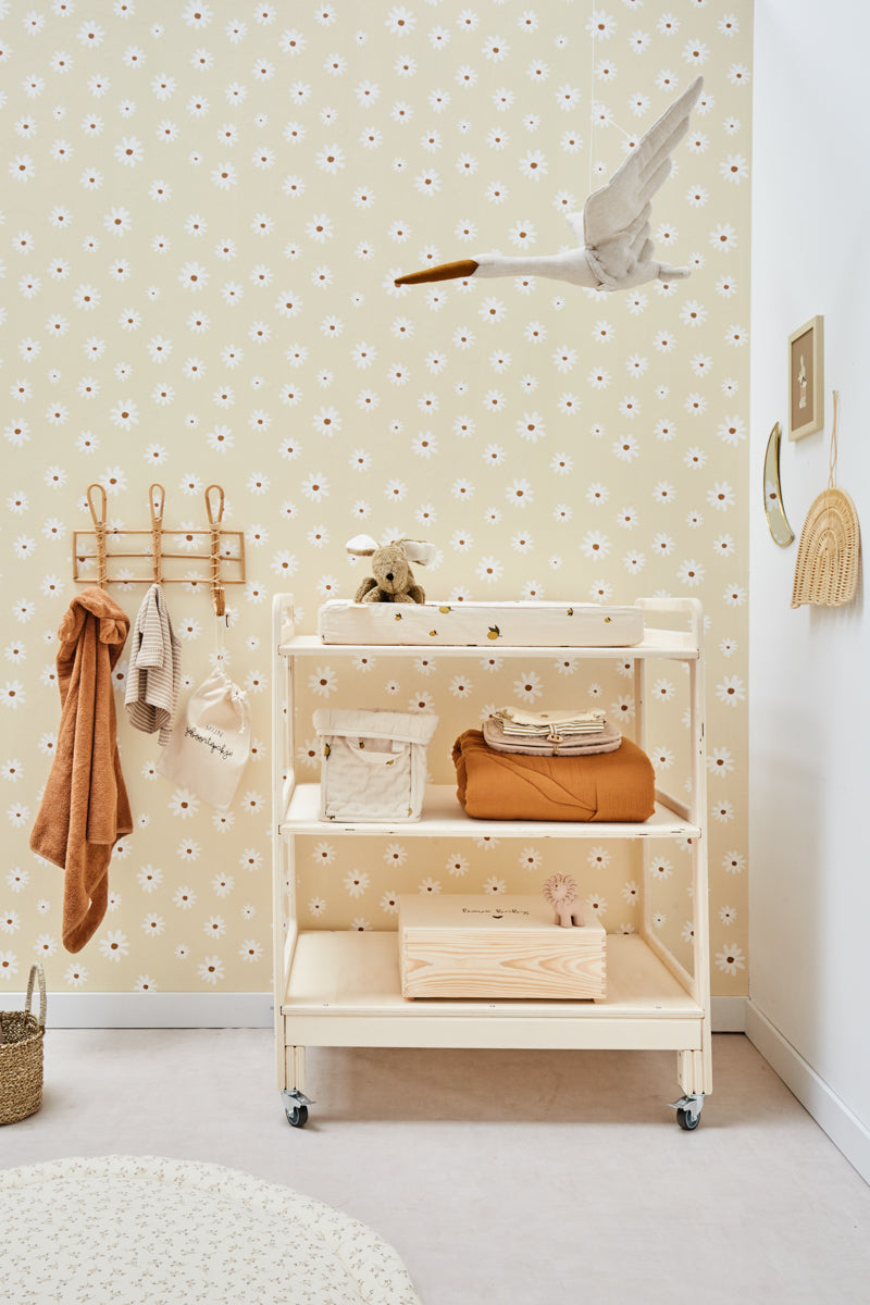 Bibelotte | Behang Madelief geel