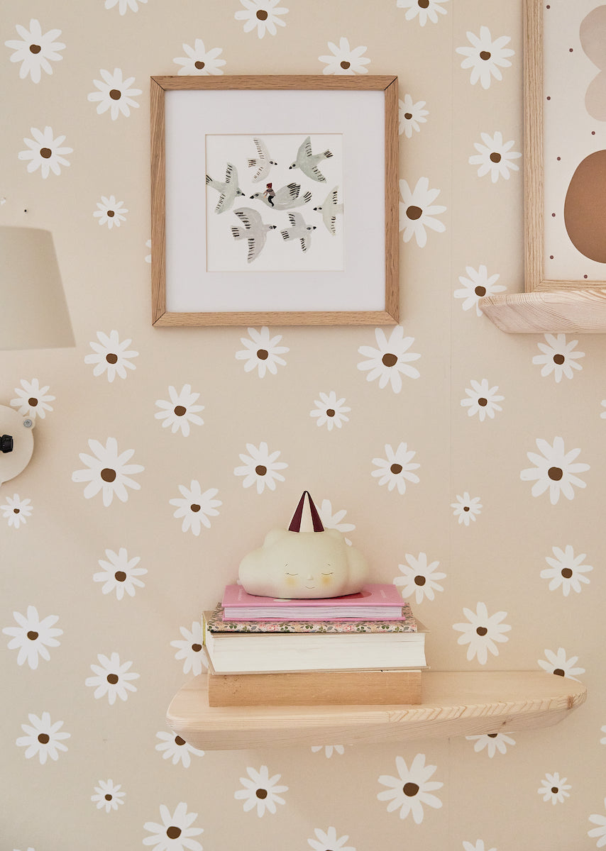 Bibelotte | Behang Madelief geel