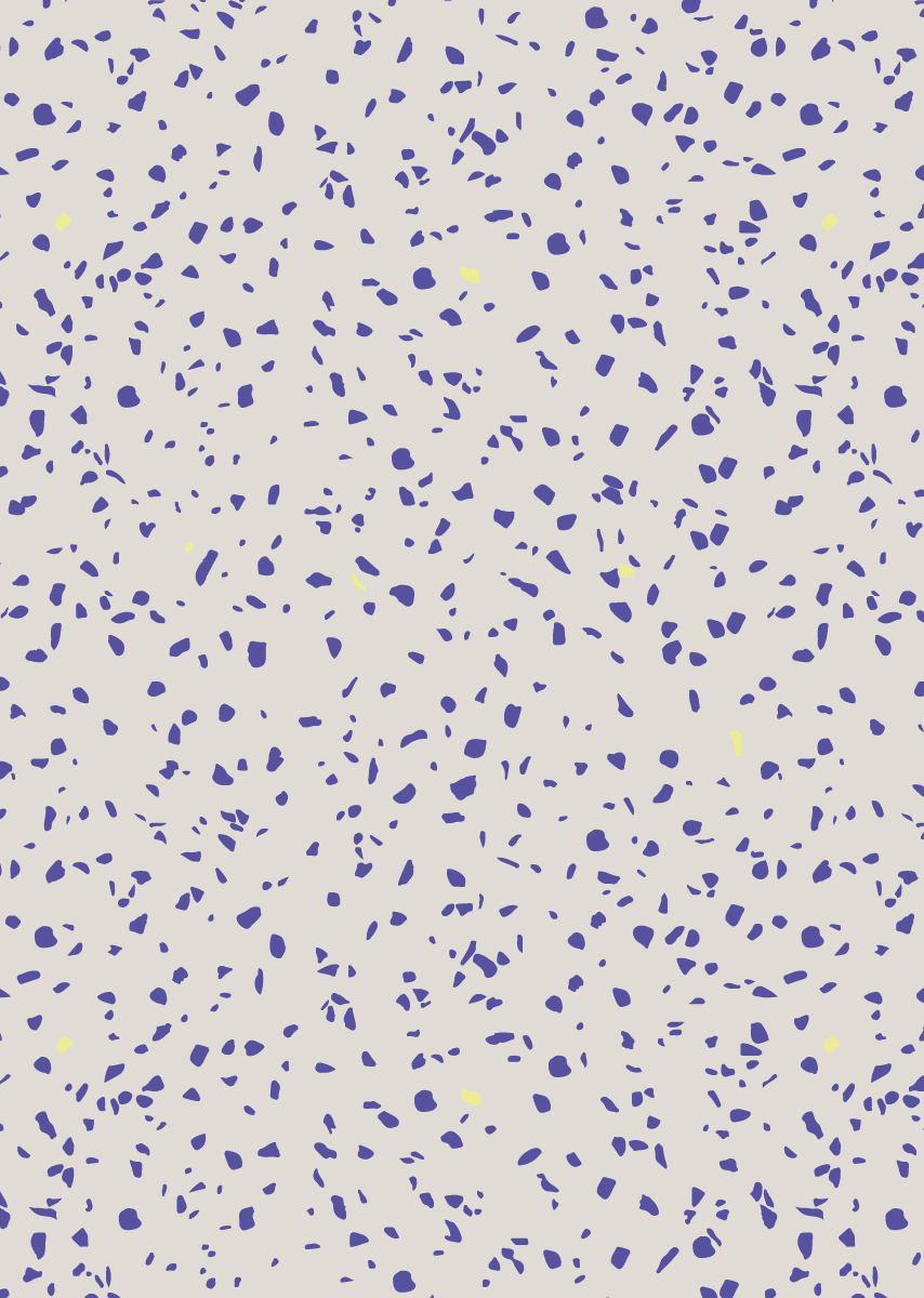 Bibelotte | Behang Terrazzo Kobalt