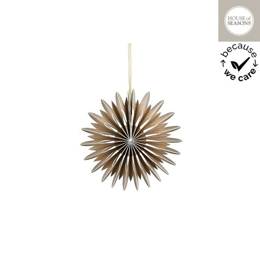 Stijl28 | Ornament waaier champagne 2.5x12cm
