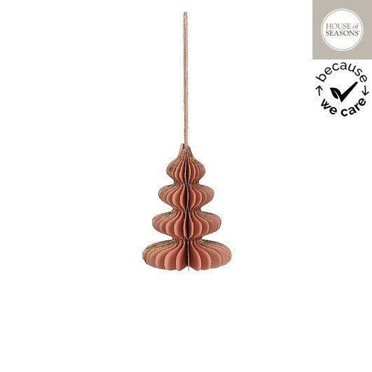 Selected by  | Papieren kerstboom roze