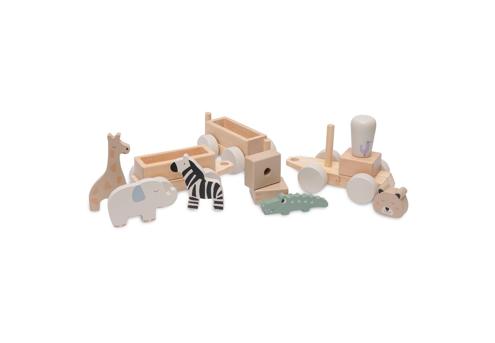 Jollein | Houten speelgoedtrein jungle jambo