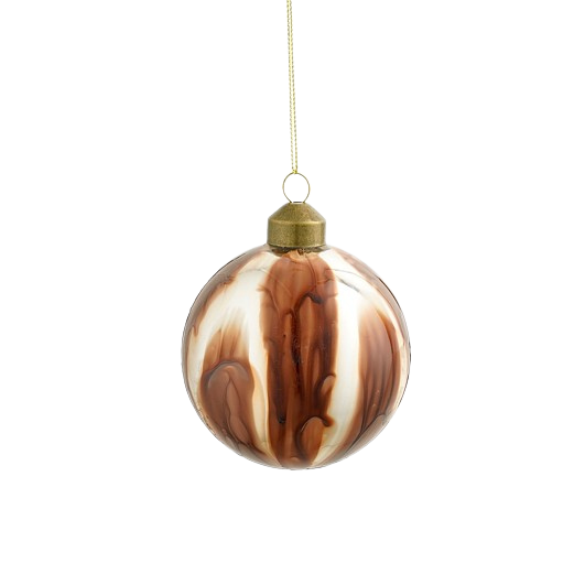 Selected By | Kerstbal van glas in marmerlook