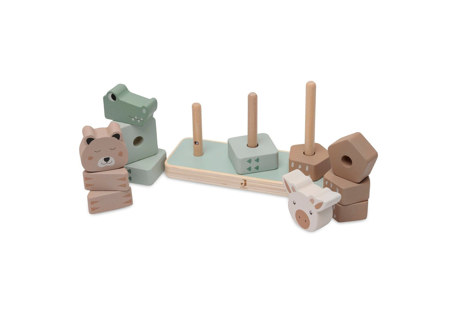 Jollein | Houten stapeltoren jungle jambo