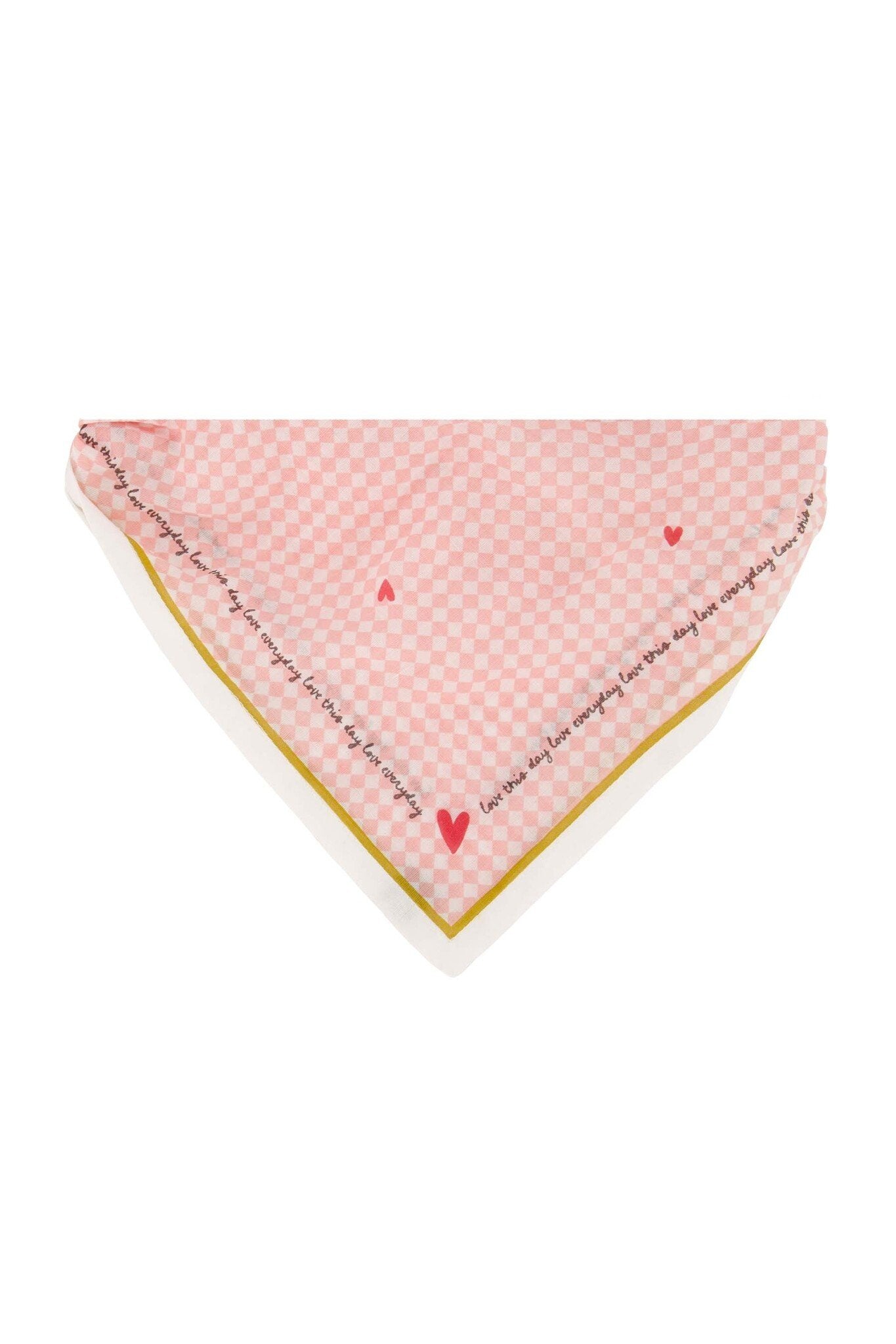 Zusss | Bandana voor je hondje Love roze ruitje