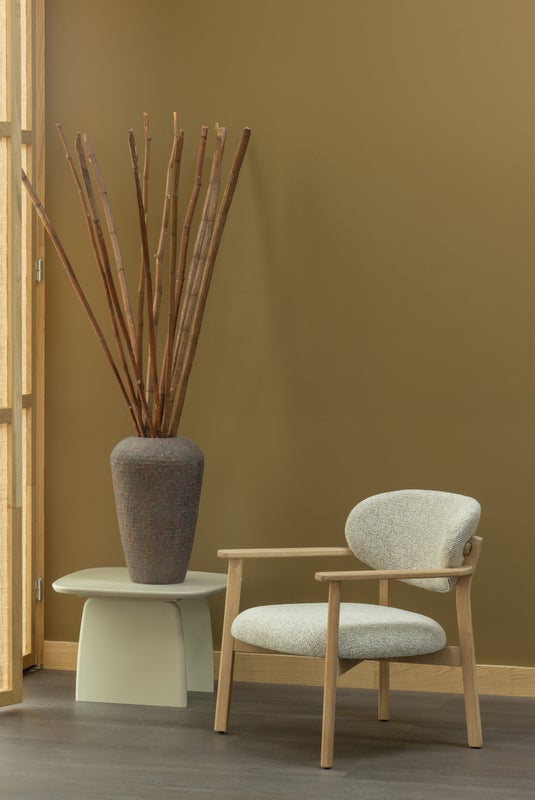 Woood | Fauteuil Udar met houten frame naturel
