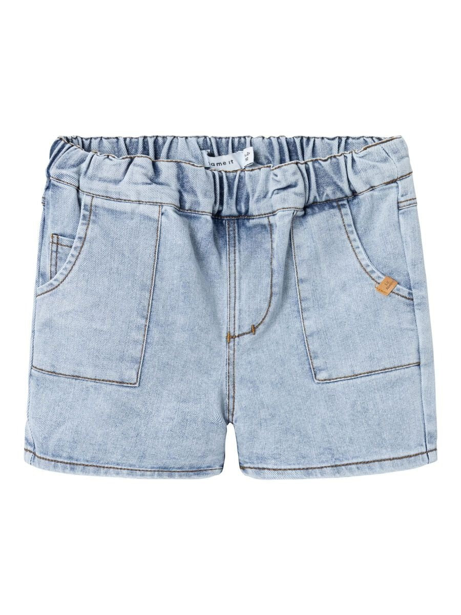 Lil Atelier | Short ben light blue denim