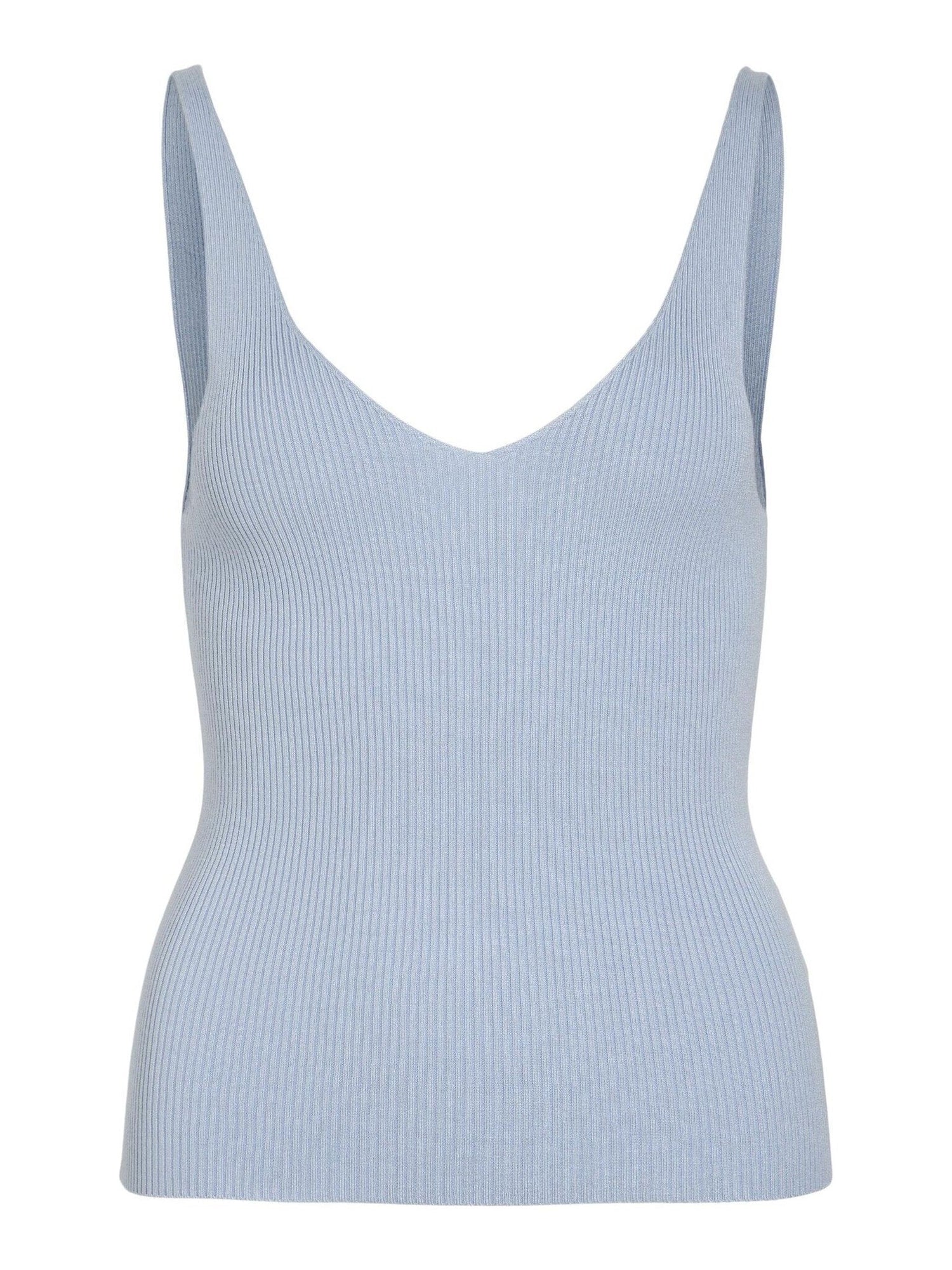 Vila | Top Wennie zacht blauw