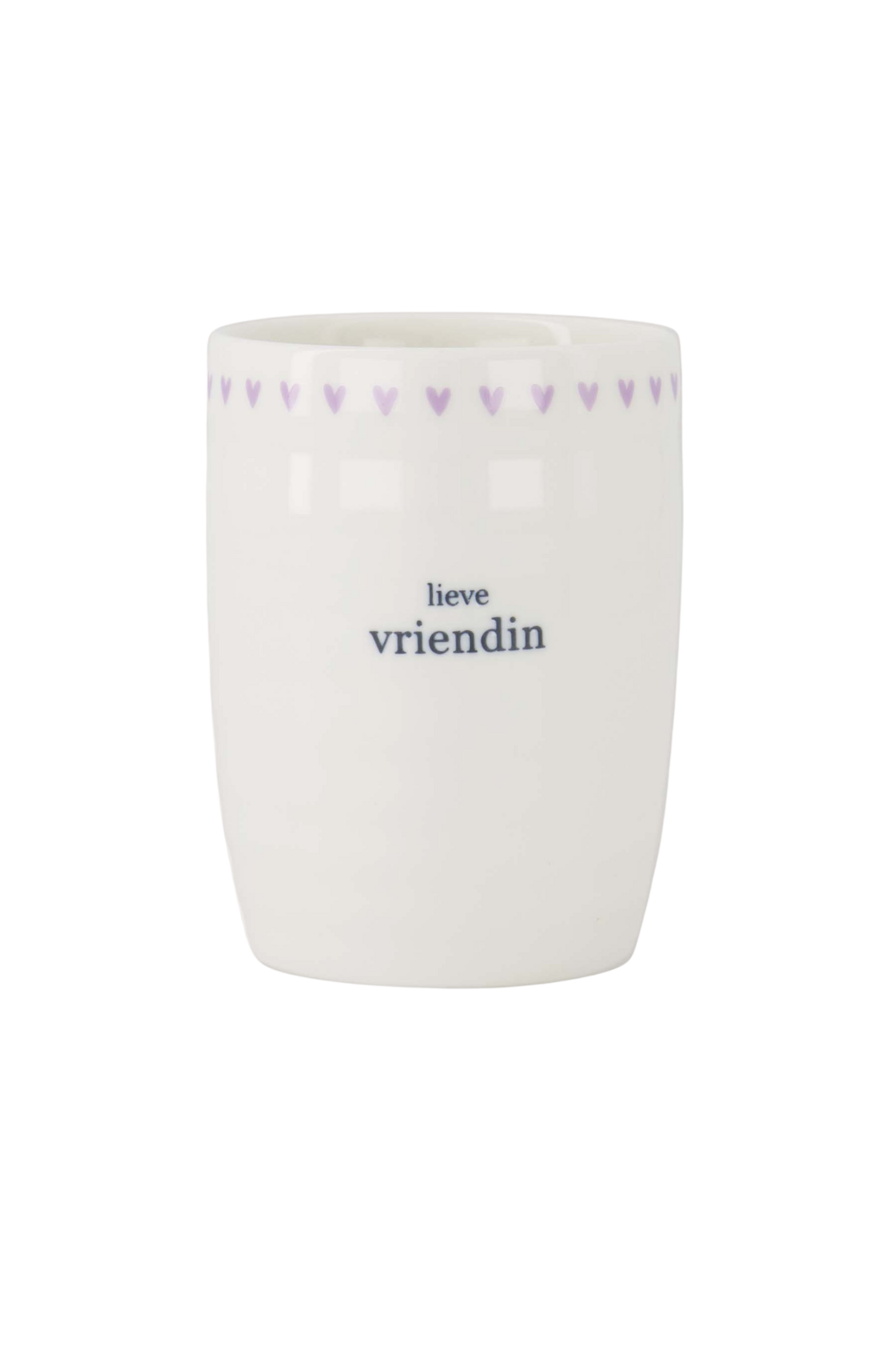 Zusss | Koffiemok lieve vriendin wit/lila