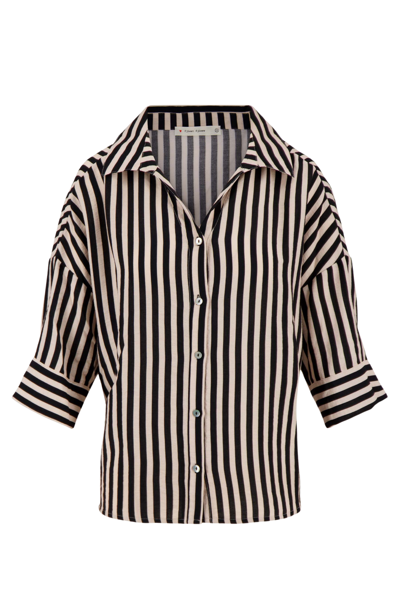 Zusss | Blouse streep zwart