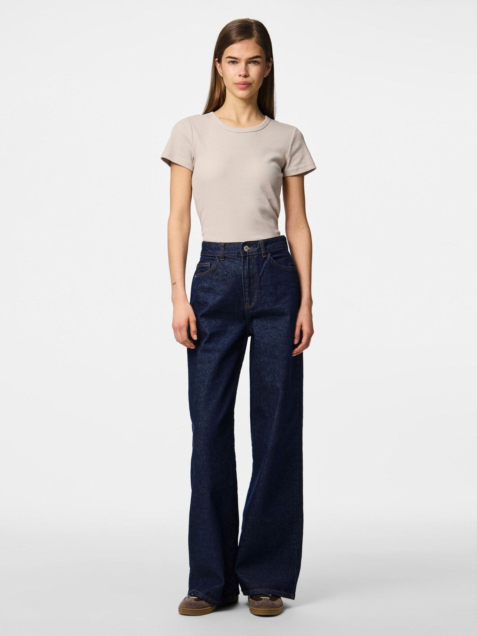 Pieces | Jeans Selma wide dark blue denim